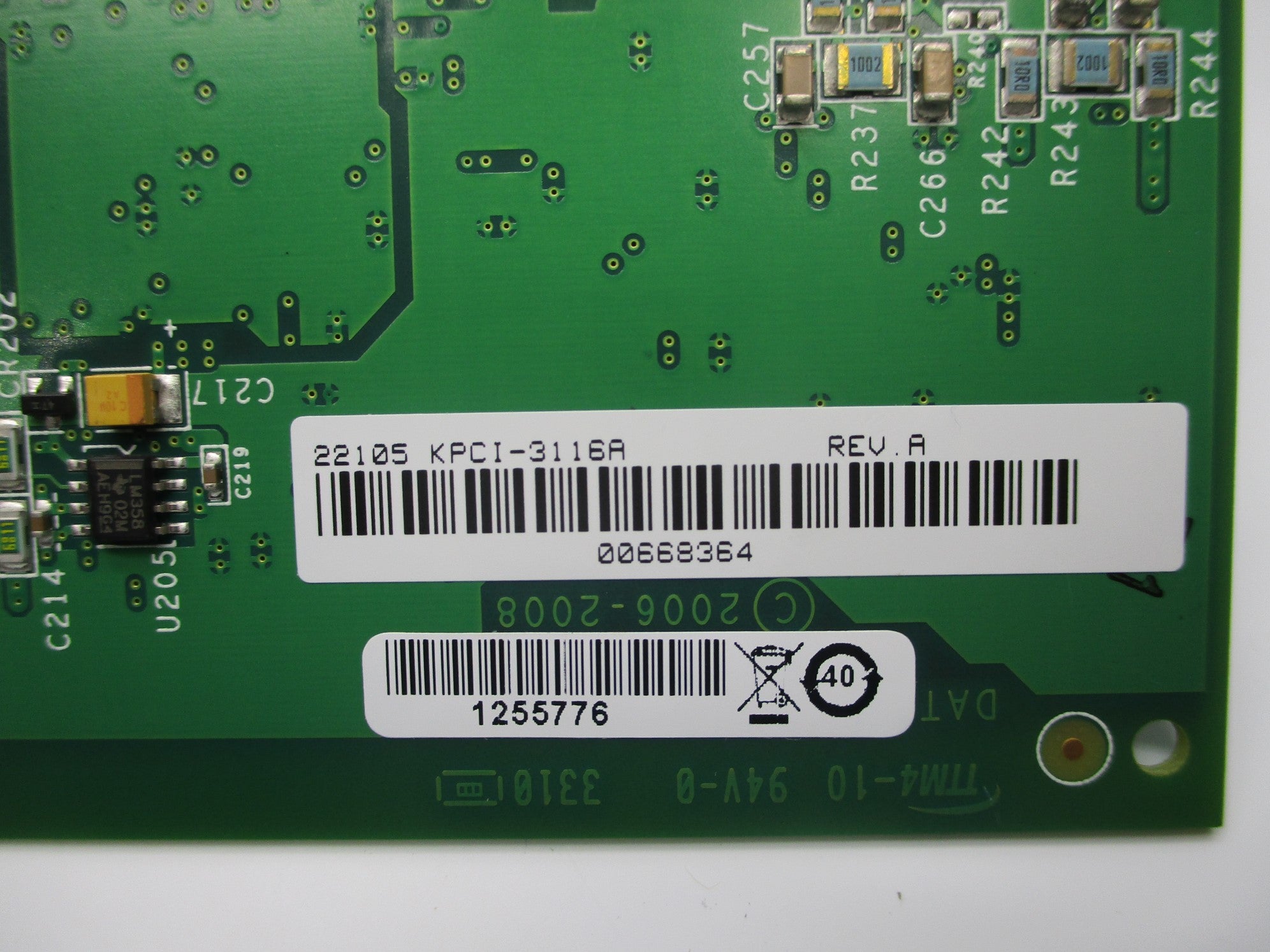TEKTRONIX KEITHLEY KPCI-3116A REV. A UNMP