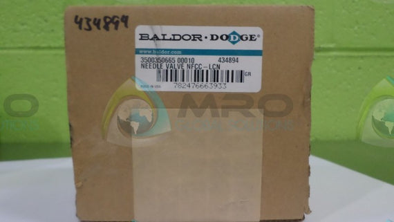 BALDOR 3500350665 NEEDLE VALVE  NSFS