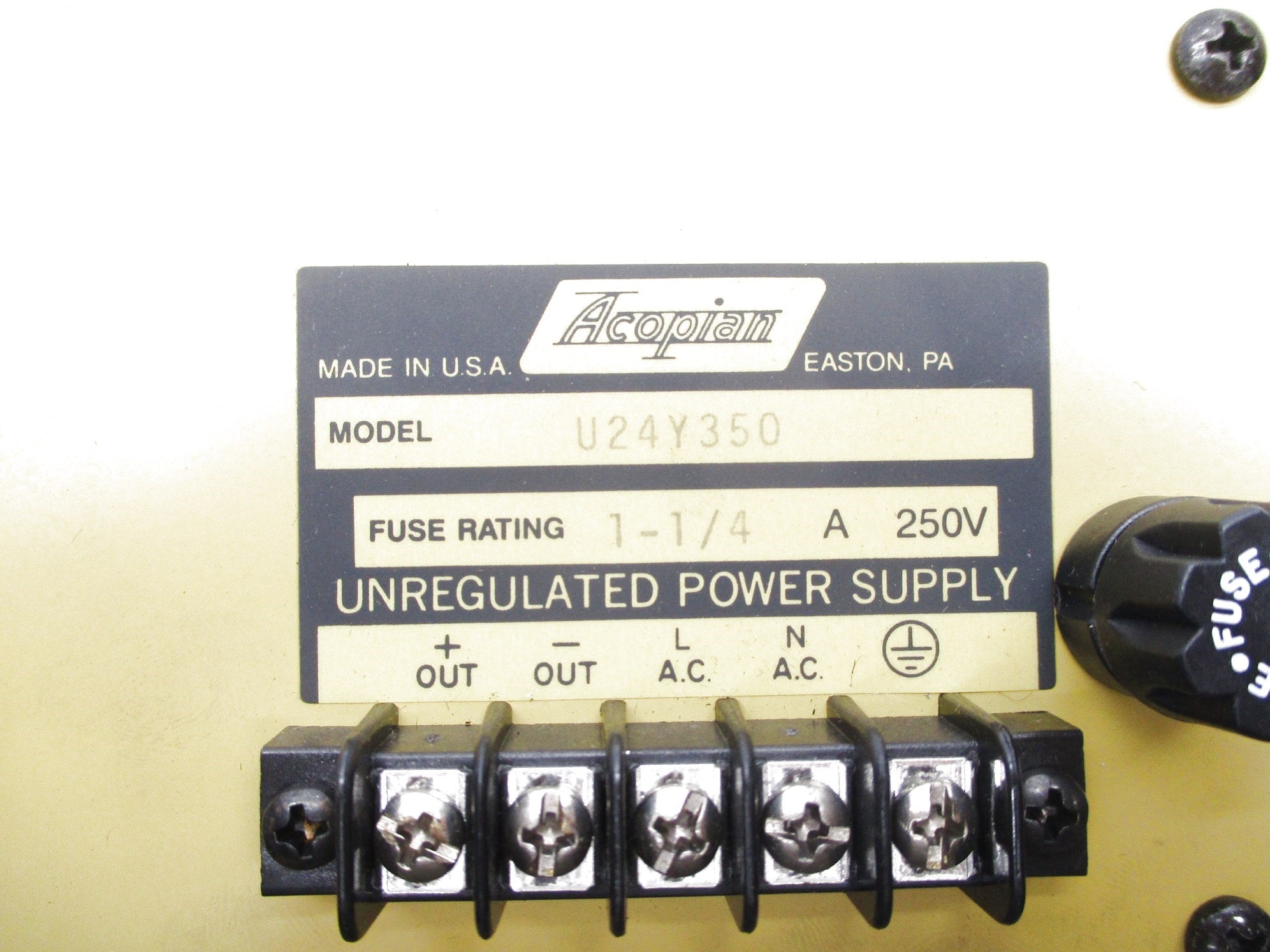 ACOPIAN U24Y350 NSNP
