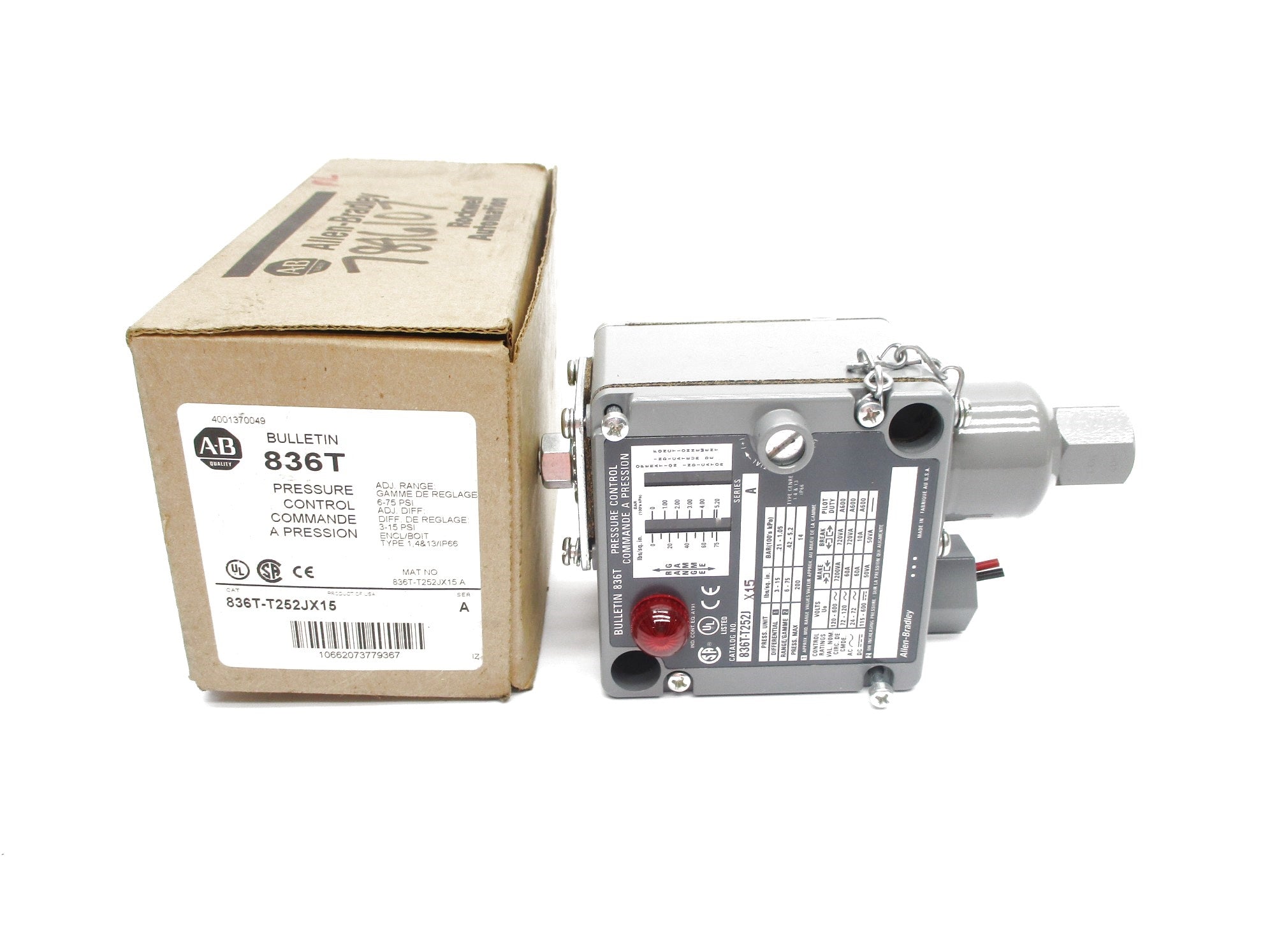 INDUSTRIAL SPARE PART 836T-T252JX15 SER. A (BR/WH) NSMP