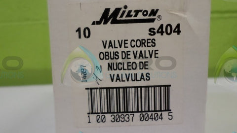 (LOT OF 10) MILTON S404 VALVE CORES *NEW IN BOX*