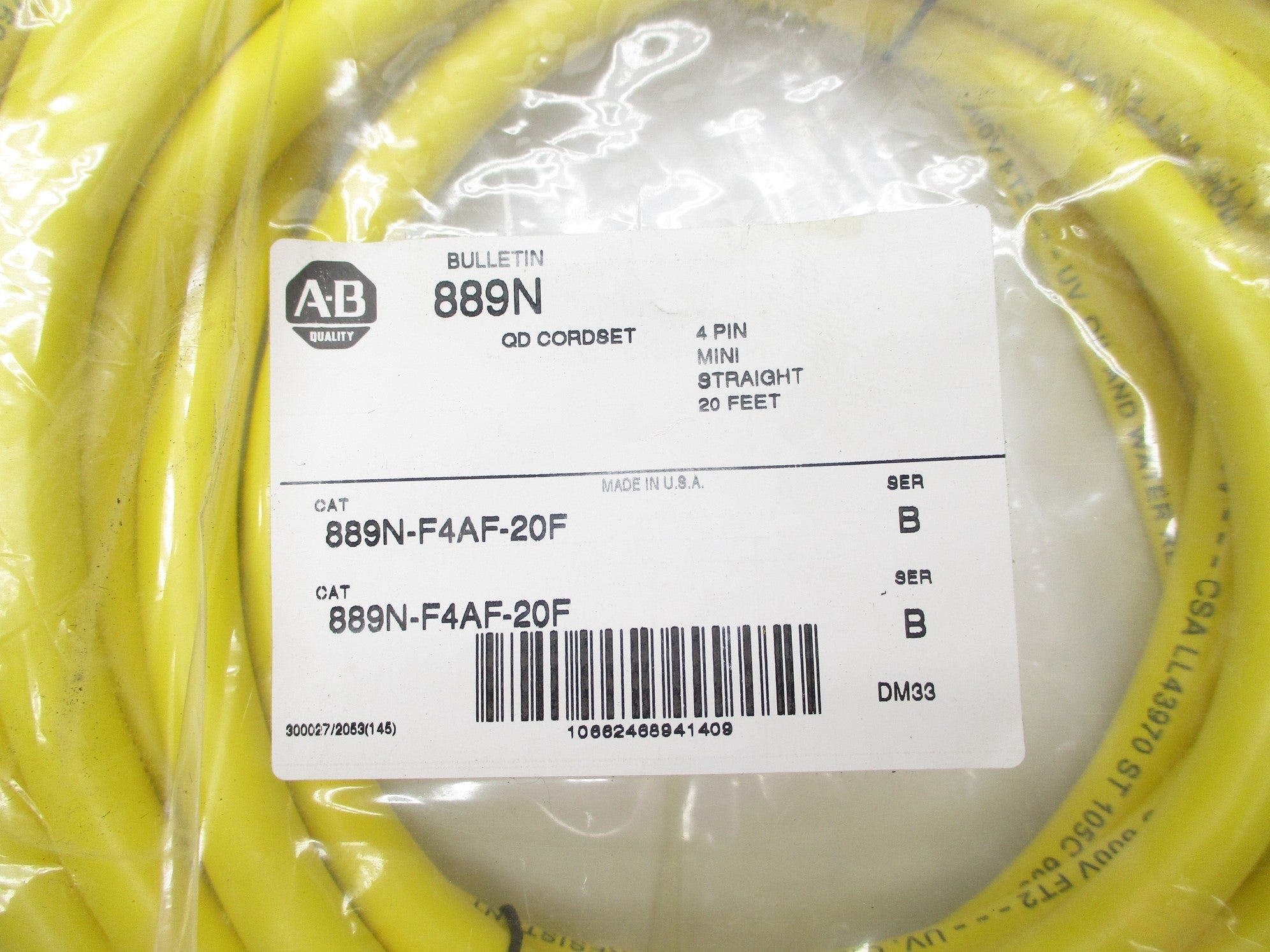 ALLEN BRADLEY 889N-F4AF-20F SER. B NSMP