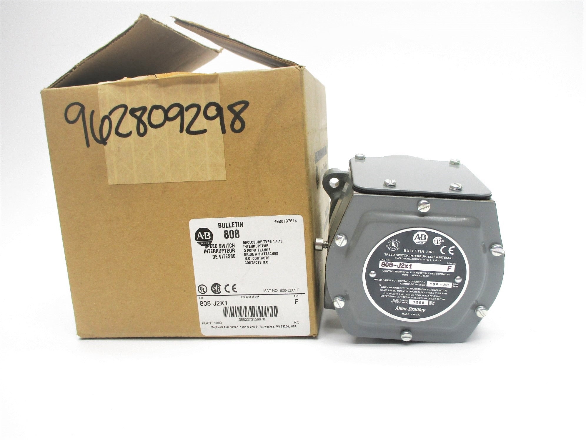 INDUSTRIAL SPARE PART 808-J2X1 SER. F (BR/WH) NSMP