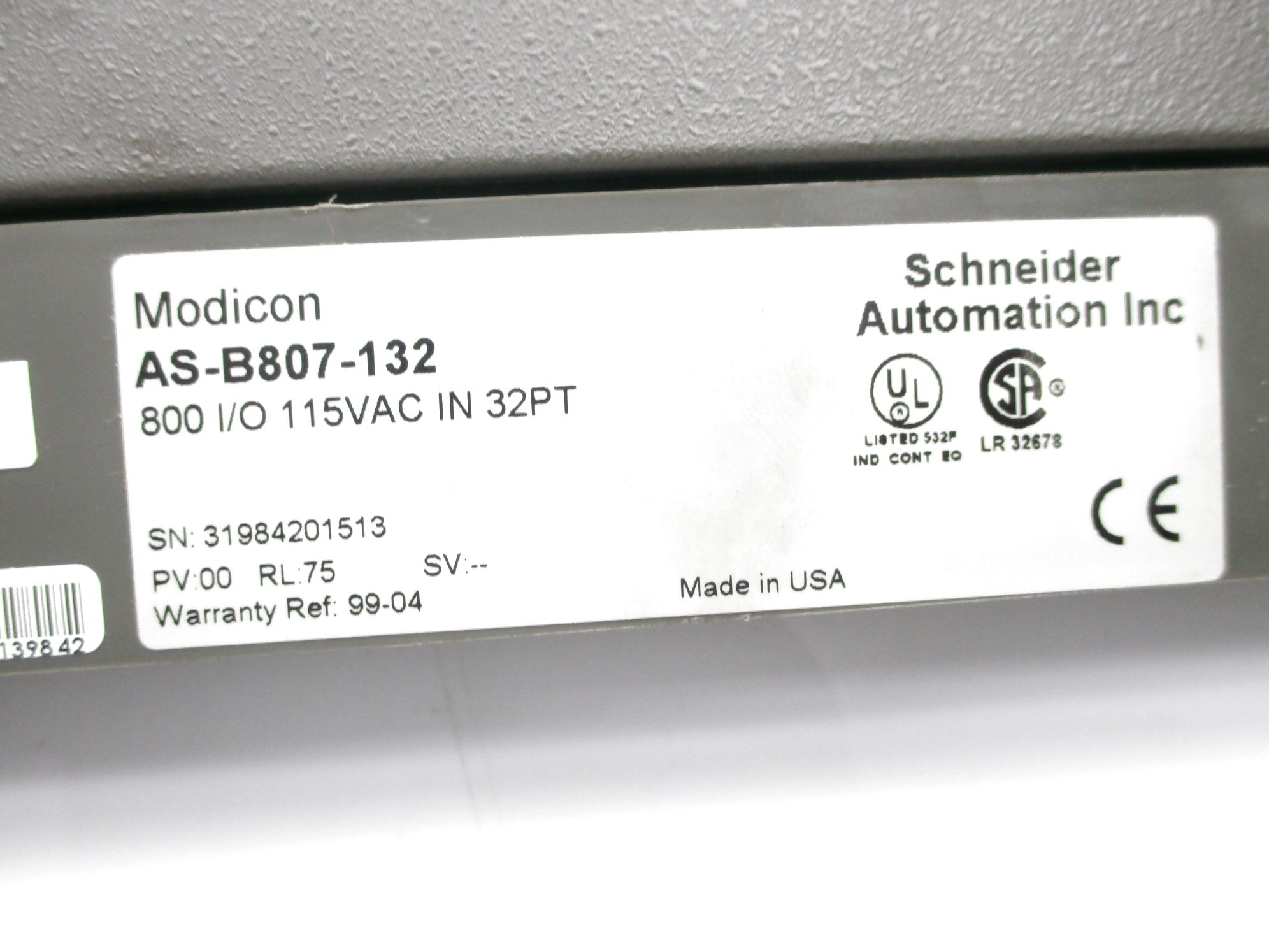 SCHNEIDER AUTOMATION AS-B807-132 UNMP