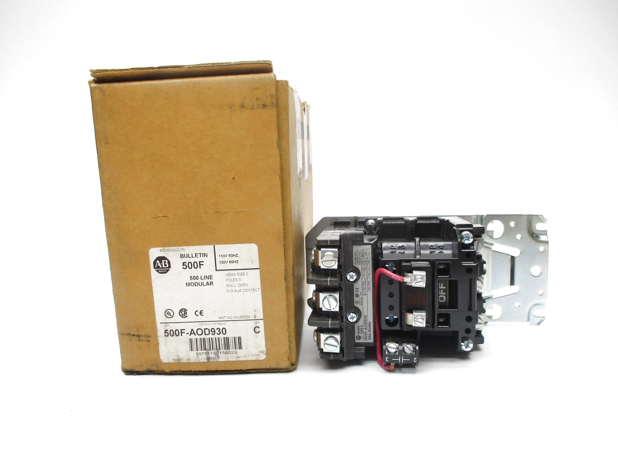 INDUSTRIAL SPARE PART 500F-AOD930 SER. C 110/115-120V 18A (BR/WH) NSMP