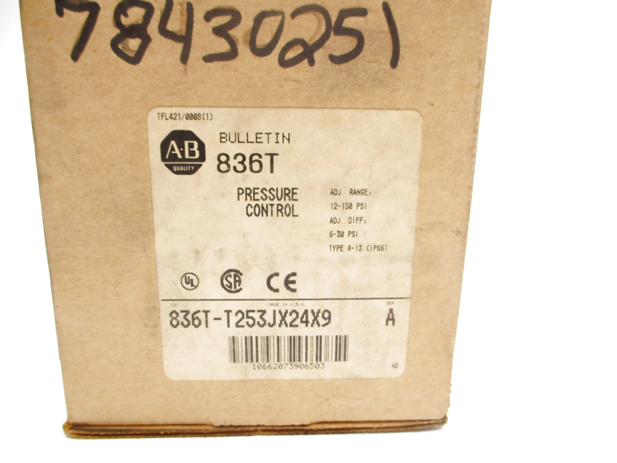 INDUSTRIAL SPARE PART 836T-T253JX24X9 SER. A (BR/WH) NSMP