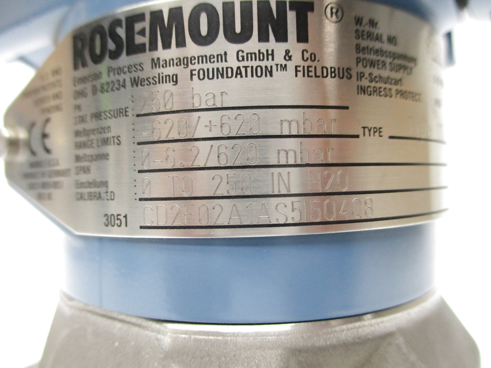 ROSEMOUNT 3051CD2F02A1AS515Q4Q8 NSNP