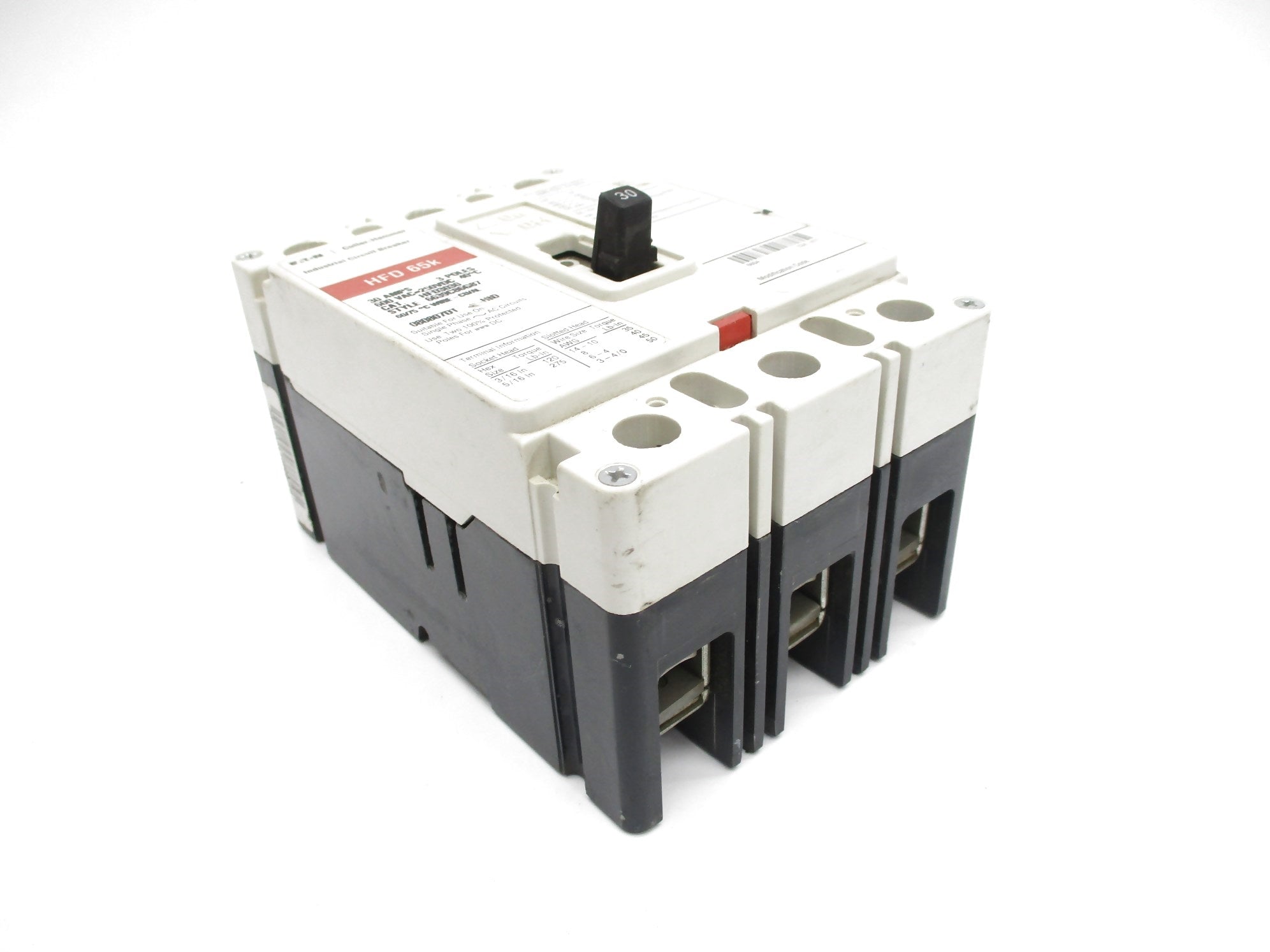 CUTLER HAMMER HFD3030 30A 600V UNMP