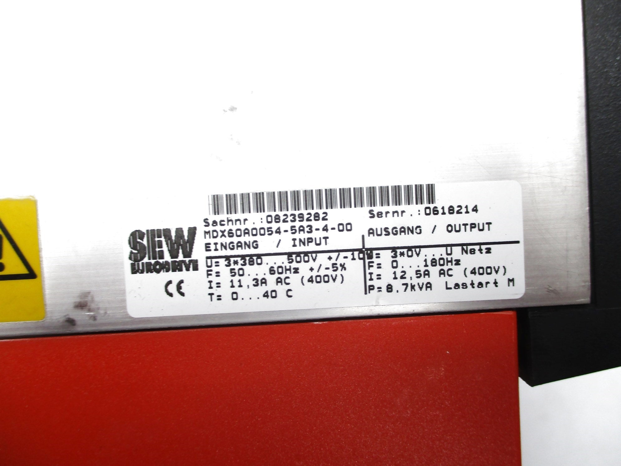 SEW EURODRIVE MDX60A0054-5A3-4-00 UNMP