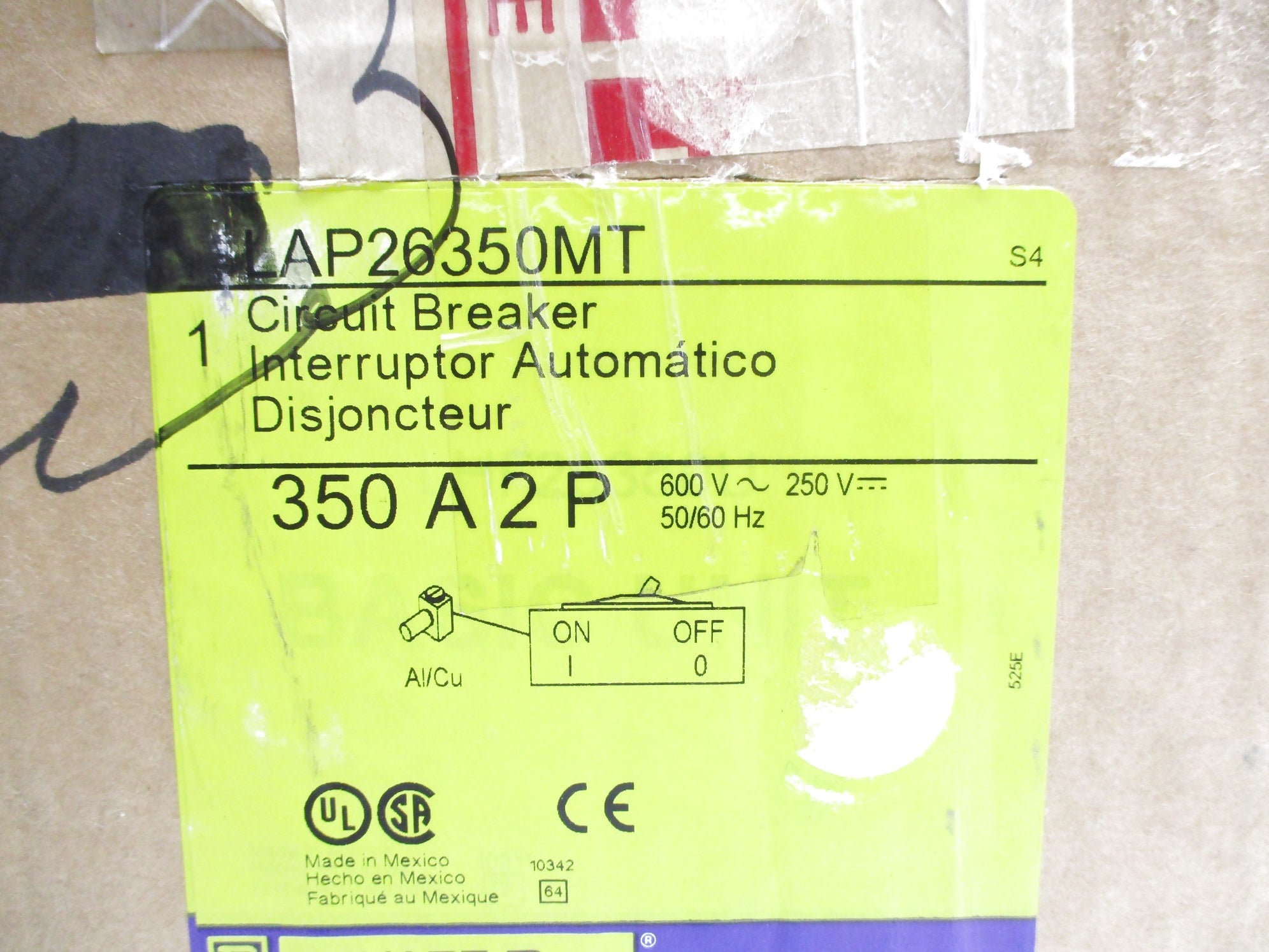 SQUARE D LAP26350MT 350A 600V NSMP