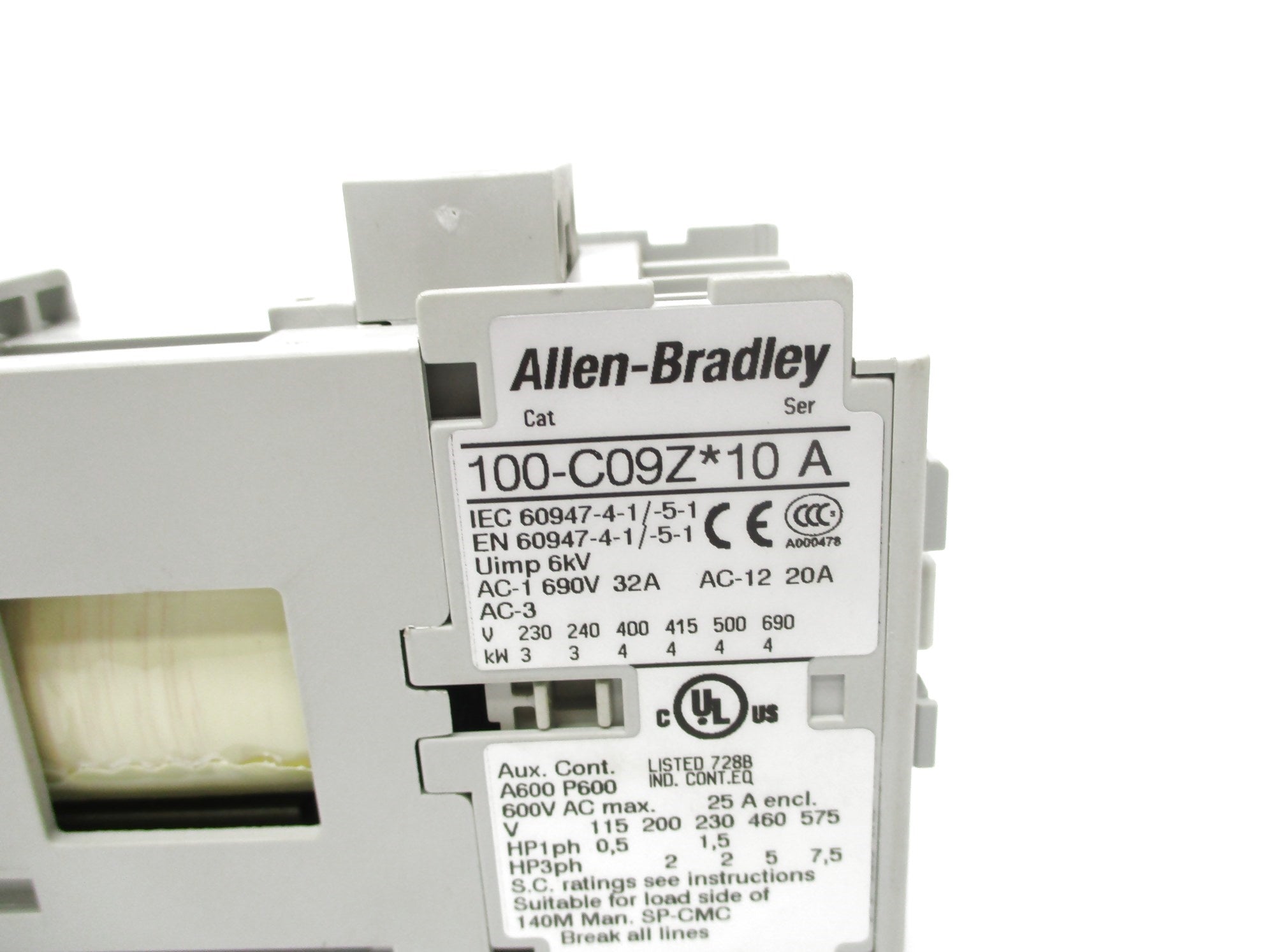 ALLEN BRADLEY 100-C09ZJ10 SER. A 24VDC NSNP