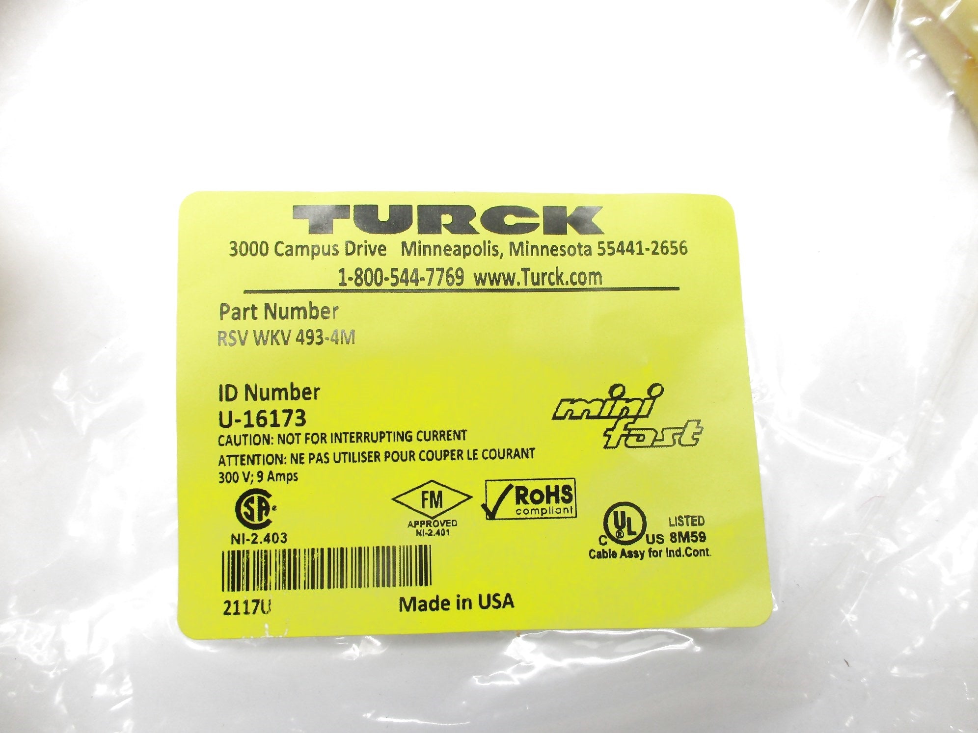 TURCK RSVWKV493-4M NSMP