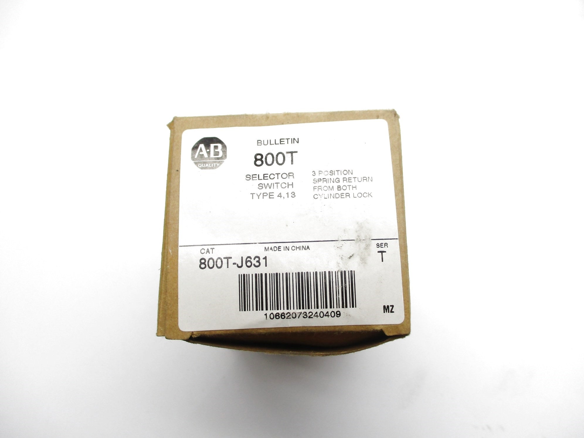 ALLEN BRADLEY 800T-J631 SER. T (W/O KEY) (BR/WH) NSMP