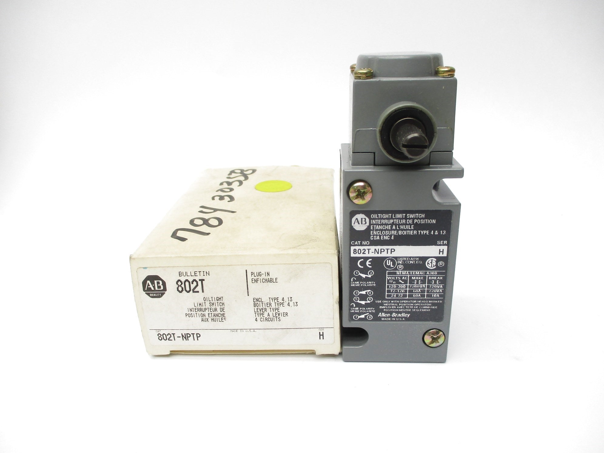 ALLEN BRADLEY 802T-NPTP SER. H (WH) NSMP