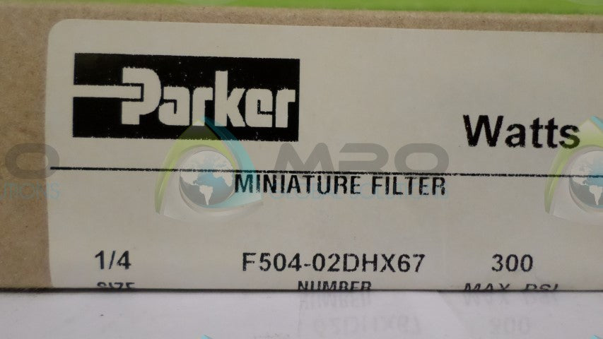 PARKER F504-02DHX67 MINI FILTER *NEW IN BOX*