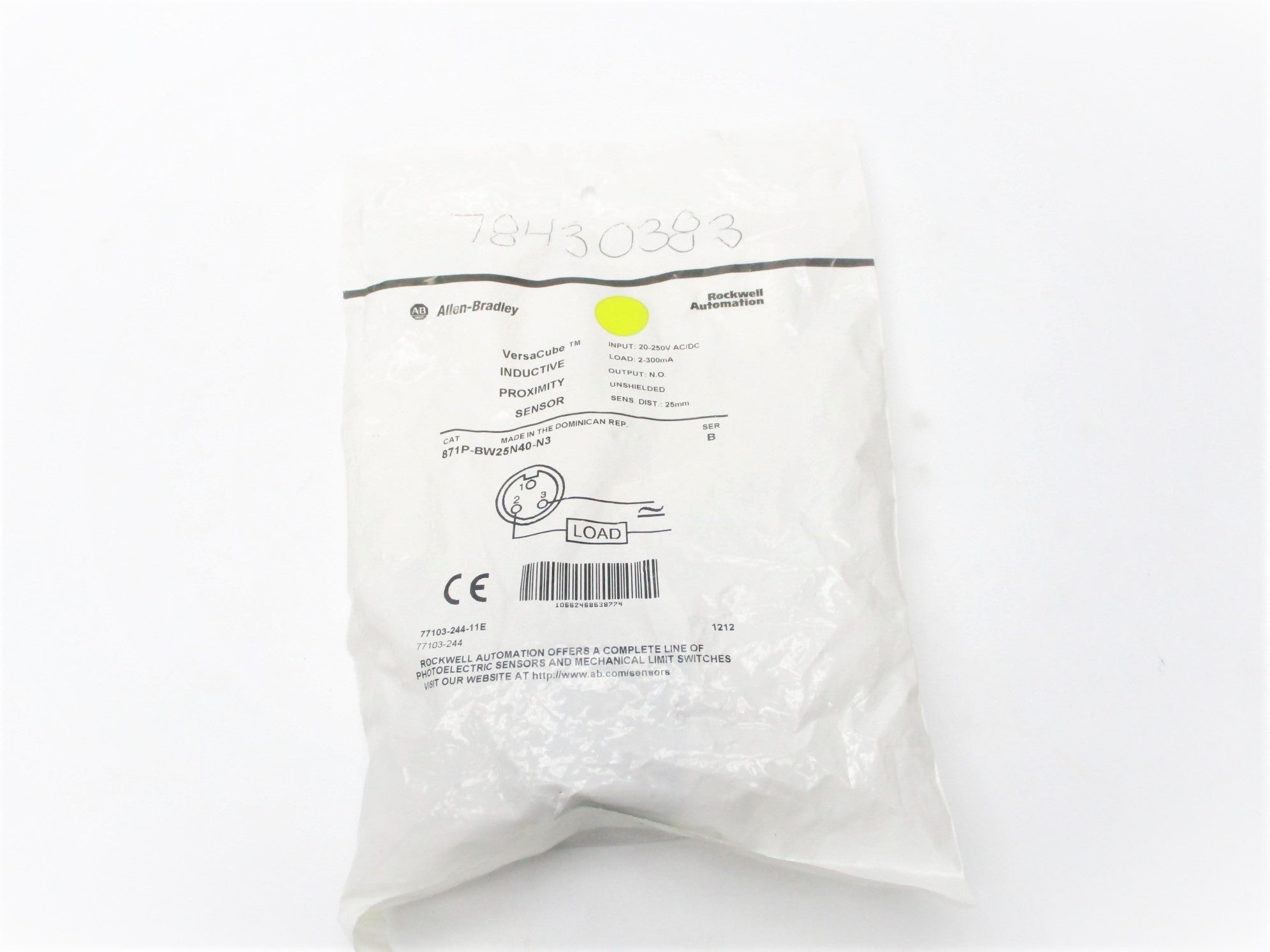 ALLEN BRADLEY 871P-BW25N40-N3 SER. B NSMP