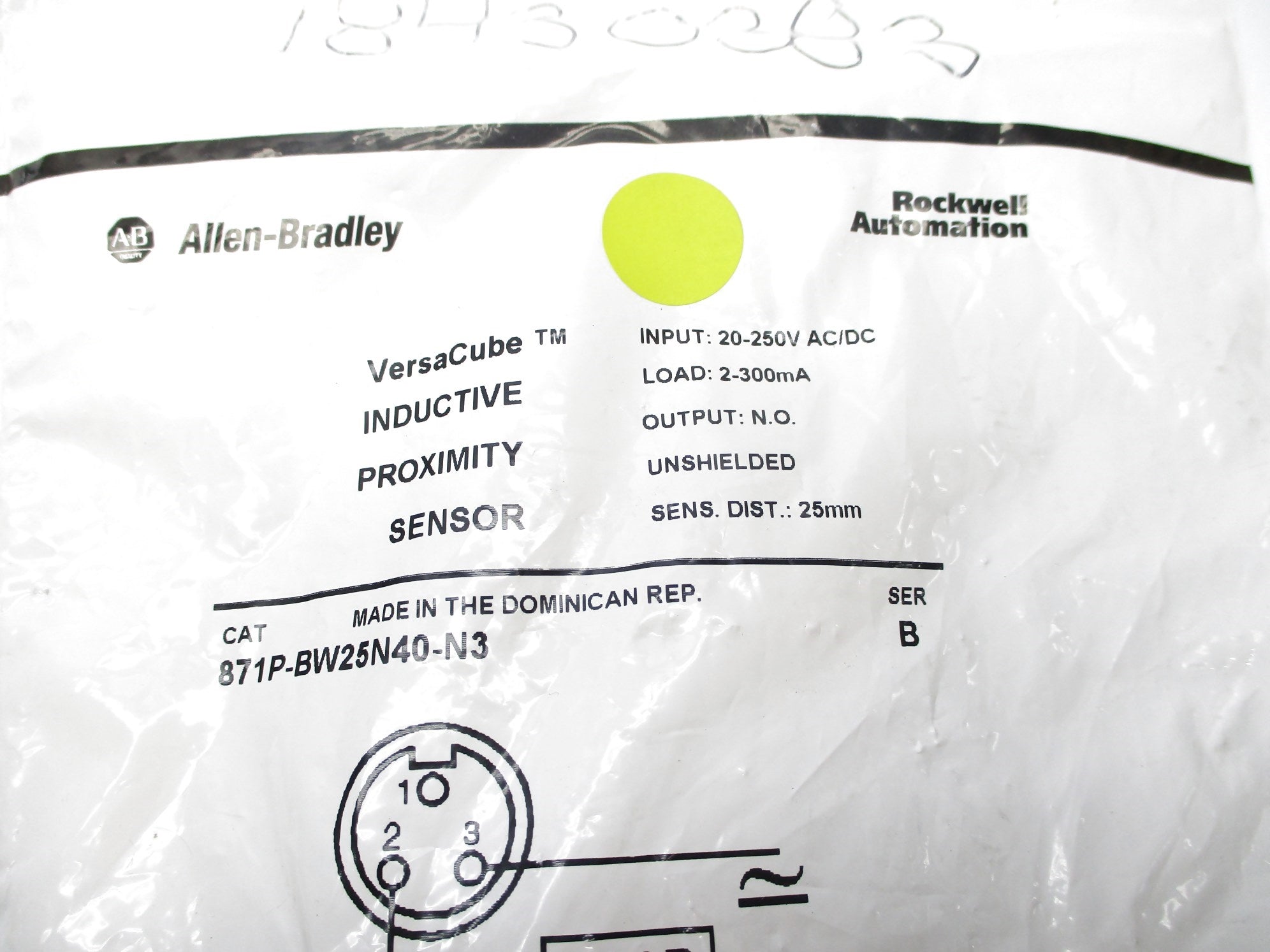 ALLEN BRADLEY 871P-BW25N40-N3 SER. B NSMP