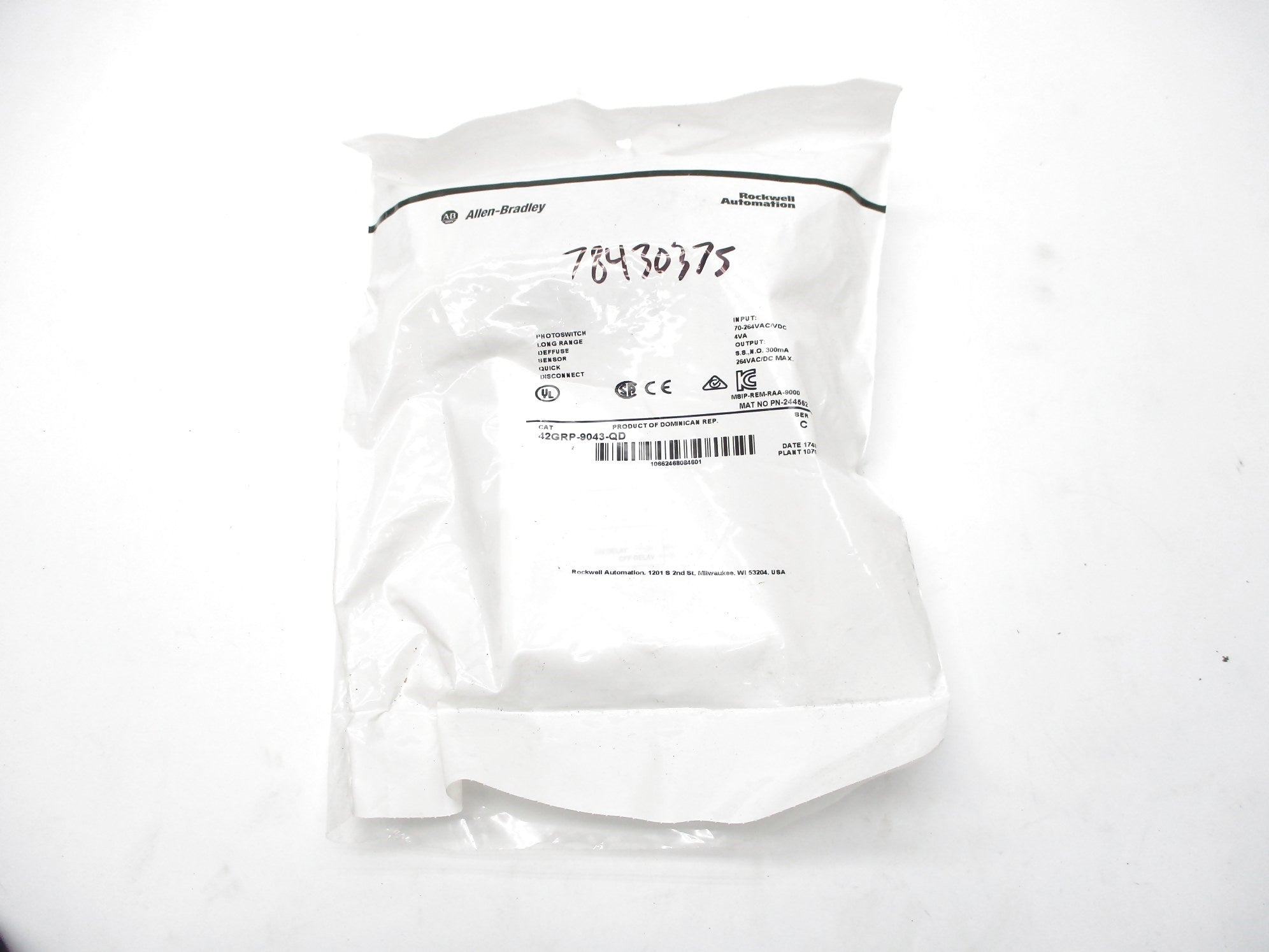 ALLEN BRADLEY 42GRP-9043-QD SER. C NSMP