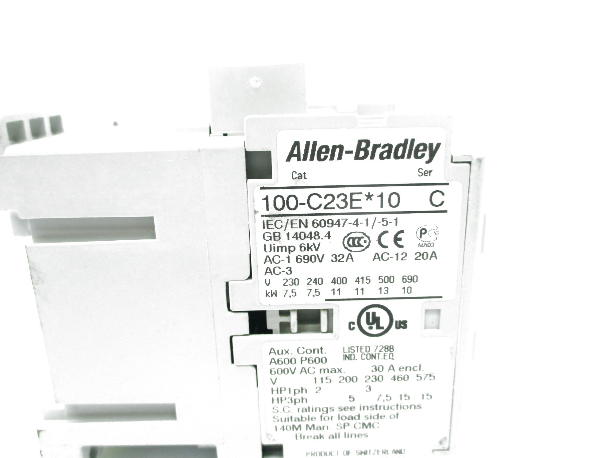 ALLEN BRADLEY 100-C23EJ10 SER. C 24VDC NSNP