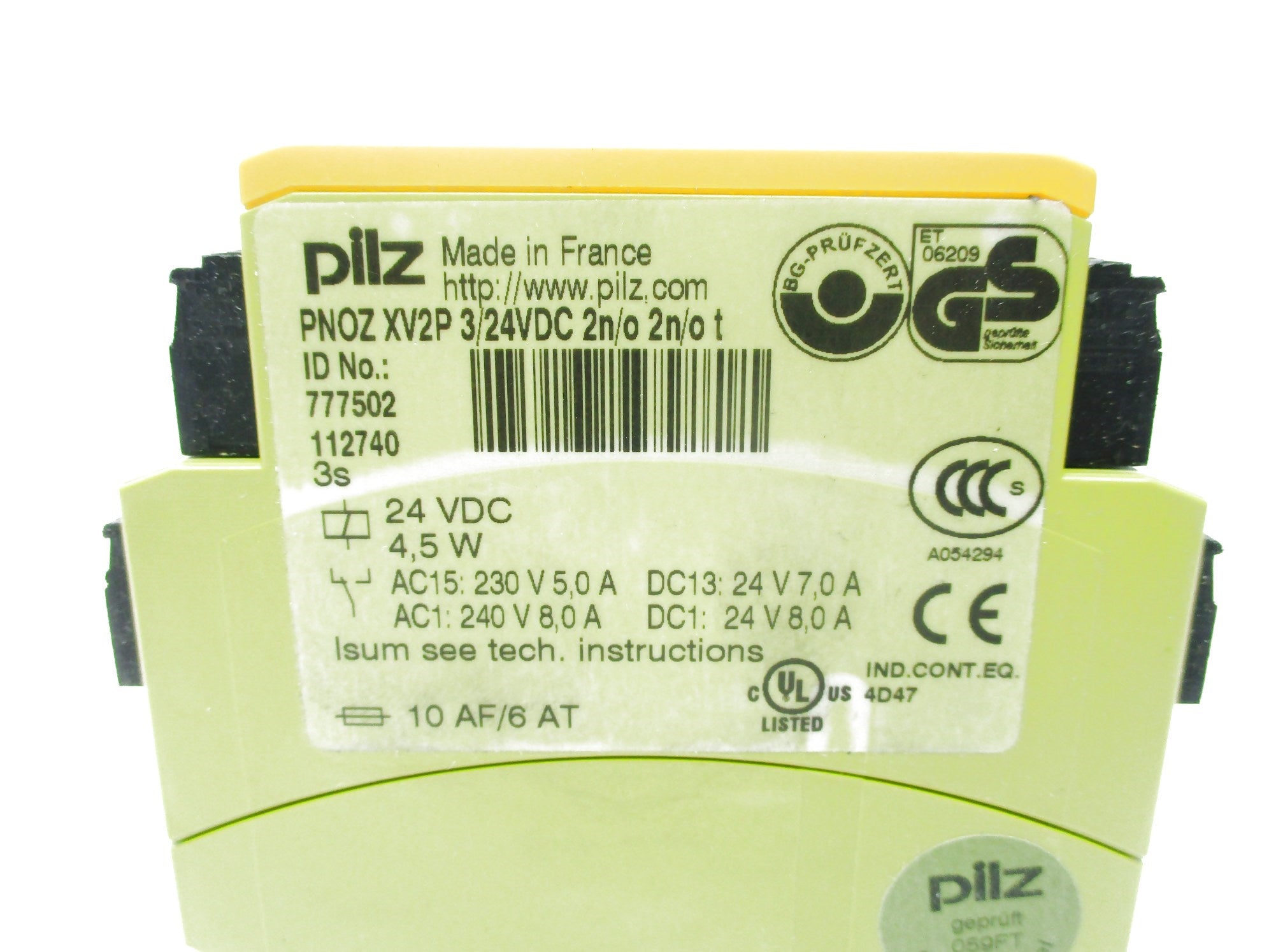 PILZ PNOZXV2P3/24VDC2n/o2/n/ot NSNP