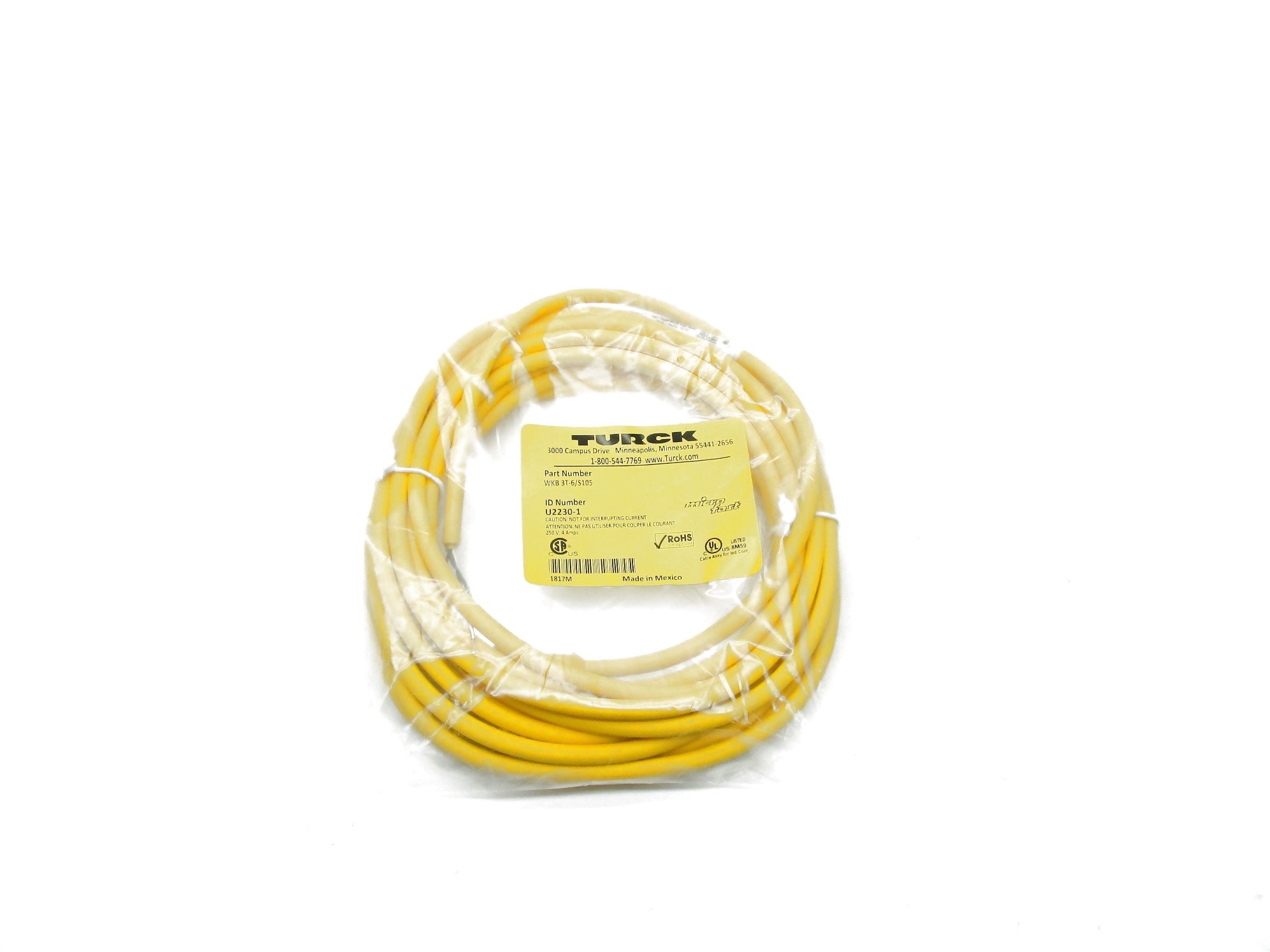 TURCK WKB3T-6/S105 NSMP