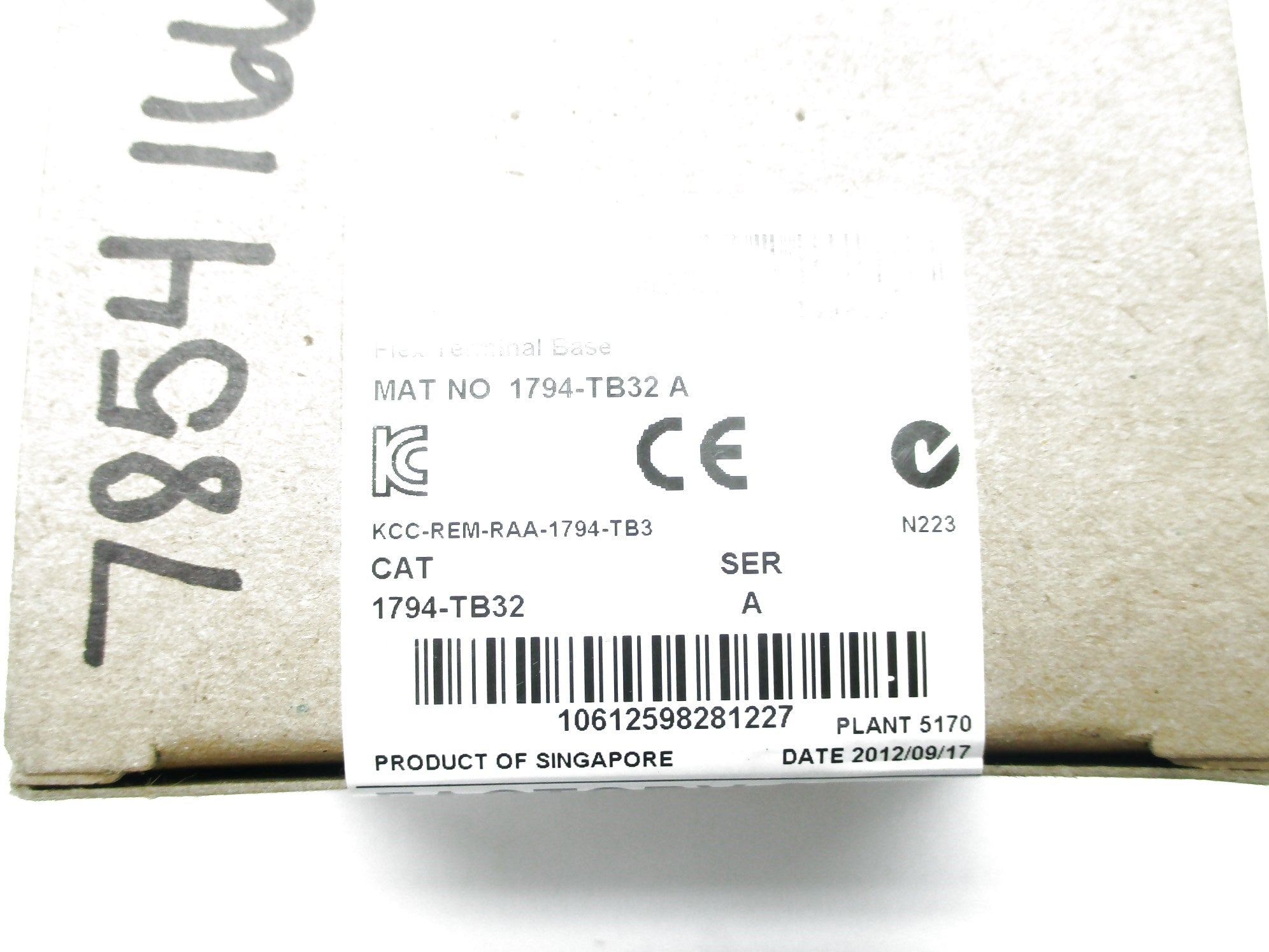 ALLEN BRADLEY 1794-TB32 SER. A DATE: 2012 NSFS