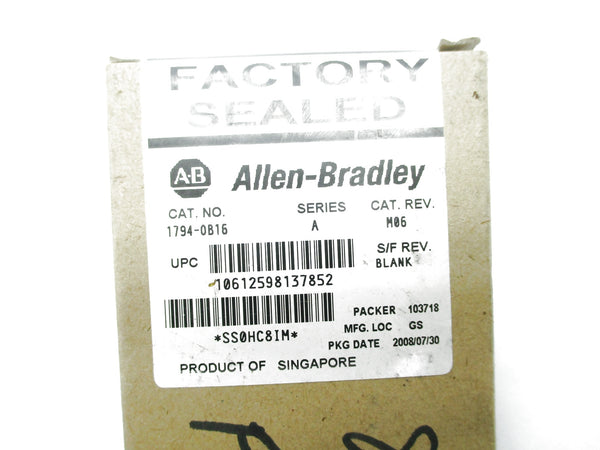 ALLEN BRADLEY 1794-OB16 SER. A DATE: 2008 NSFS
