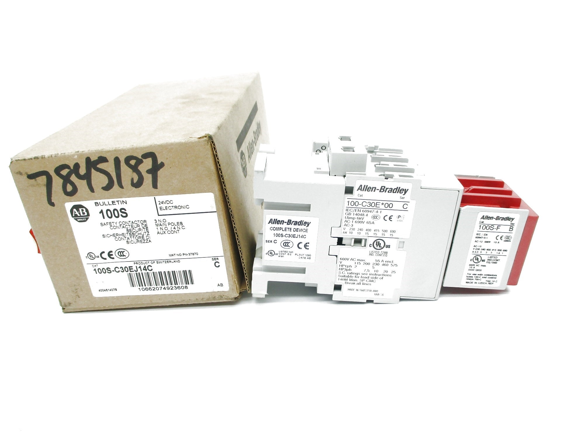 ALLEN BRADLEY 100S-C30EJ14C SER. C 24V (BR/WH) NSMP