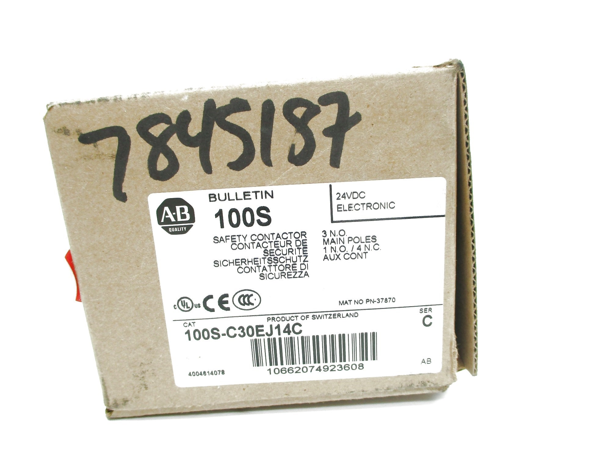 ALLEN BRADLEY 100S-C30EJ14C SER. C 24V (BR/WH) NSMP