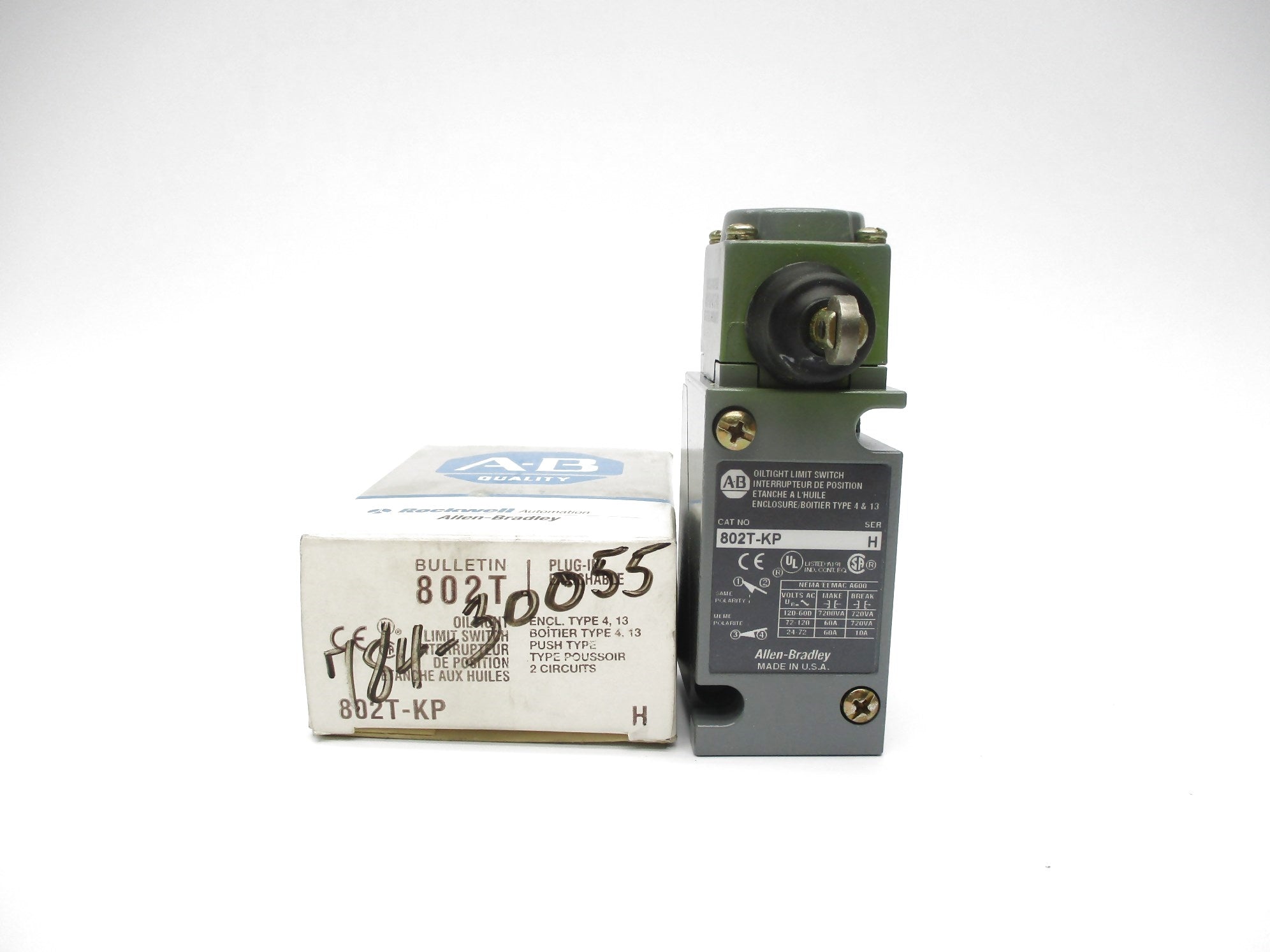 ALLEN BRADLEY 802T-KP SER. H (GY/BL) NSMP
