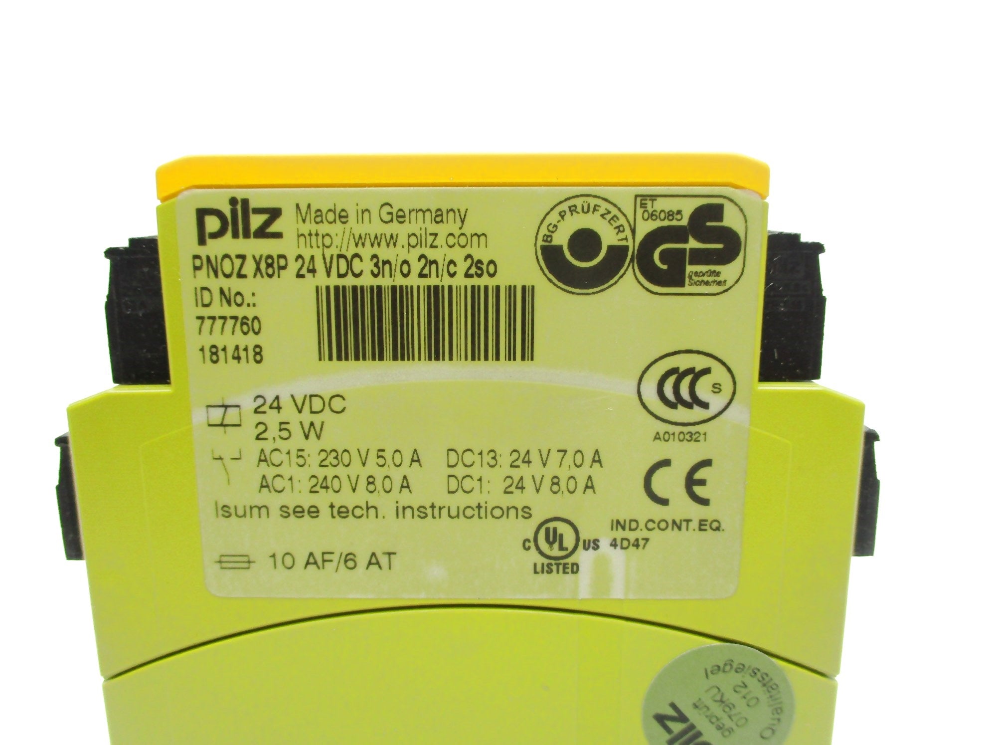 PILZ PNOZX8P24VDC3n/o2n/c2so 24V NSNP