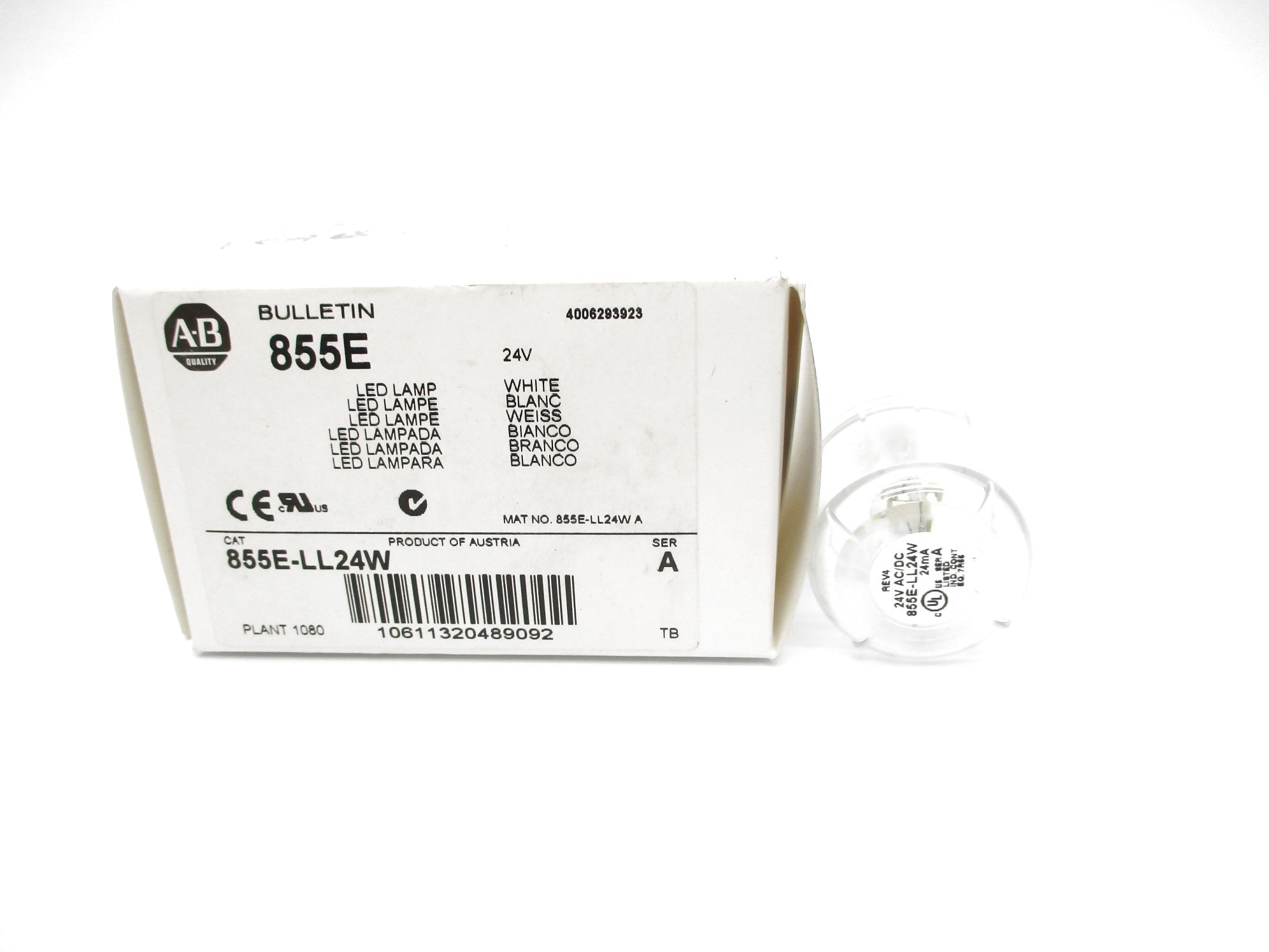 INDUSTRIAL SPARE PART 855E-LL24W SER. A 24VAC/DC (WH) NSMP