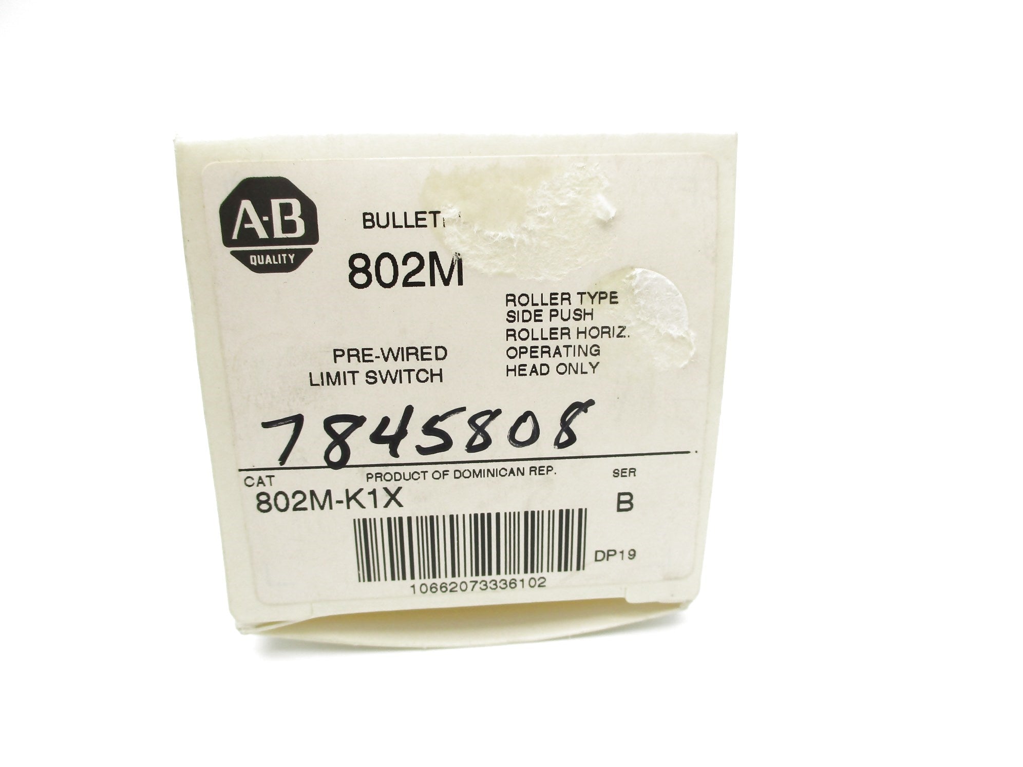 INDUSTRIAL SPARE PART 802M-K1X SER. B (WH) NSMP