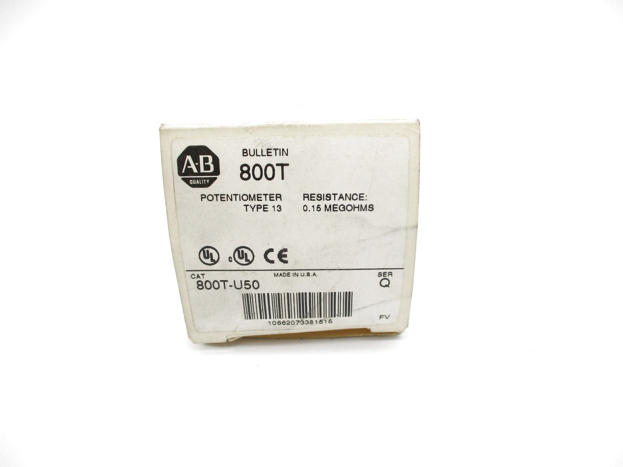 ALLEN BRADLEY 800T-U50 SER. Q (WH) NSMP
