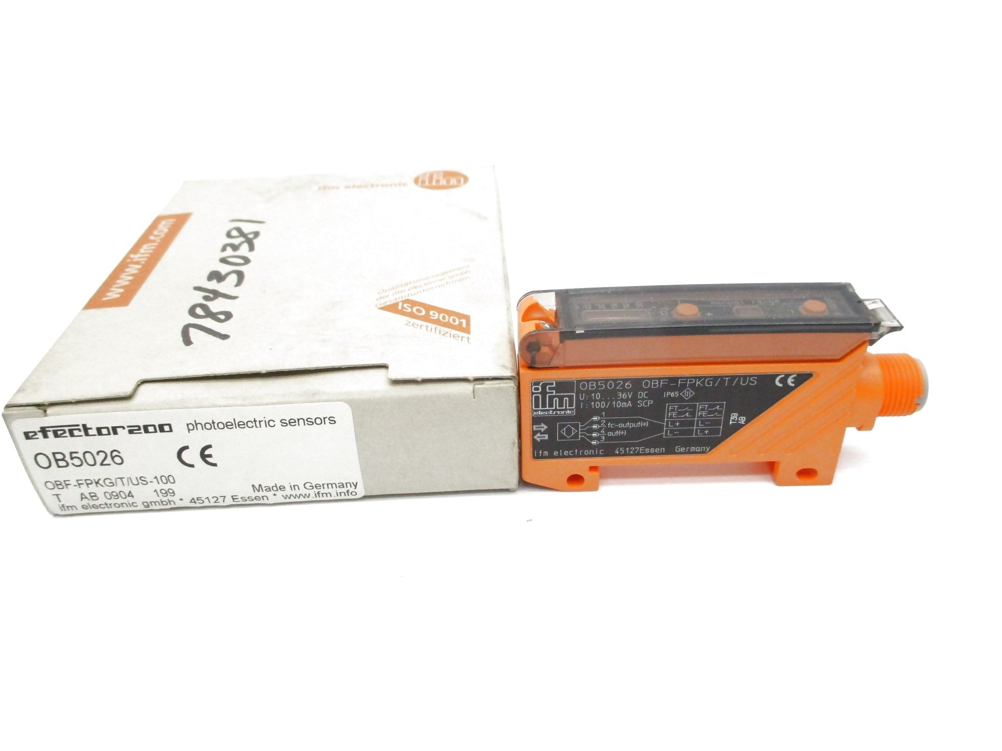 IFM EFECTOR OB5026 OBF-FPKG/T/US-100 10-36VDC NSMP