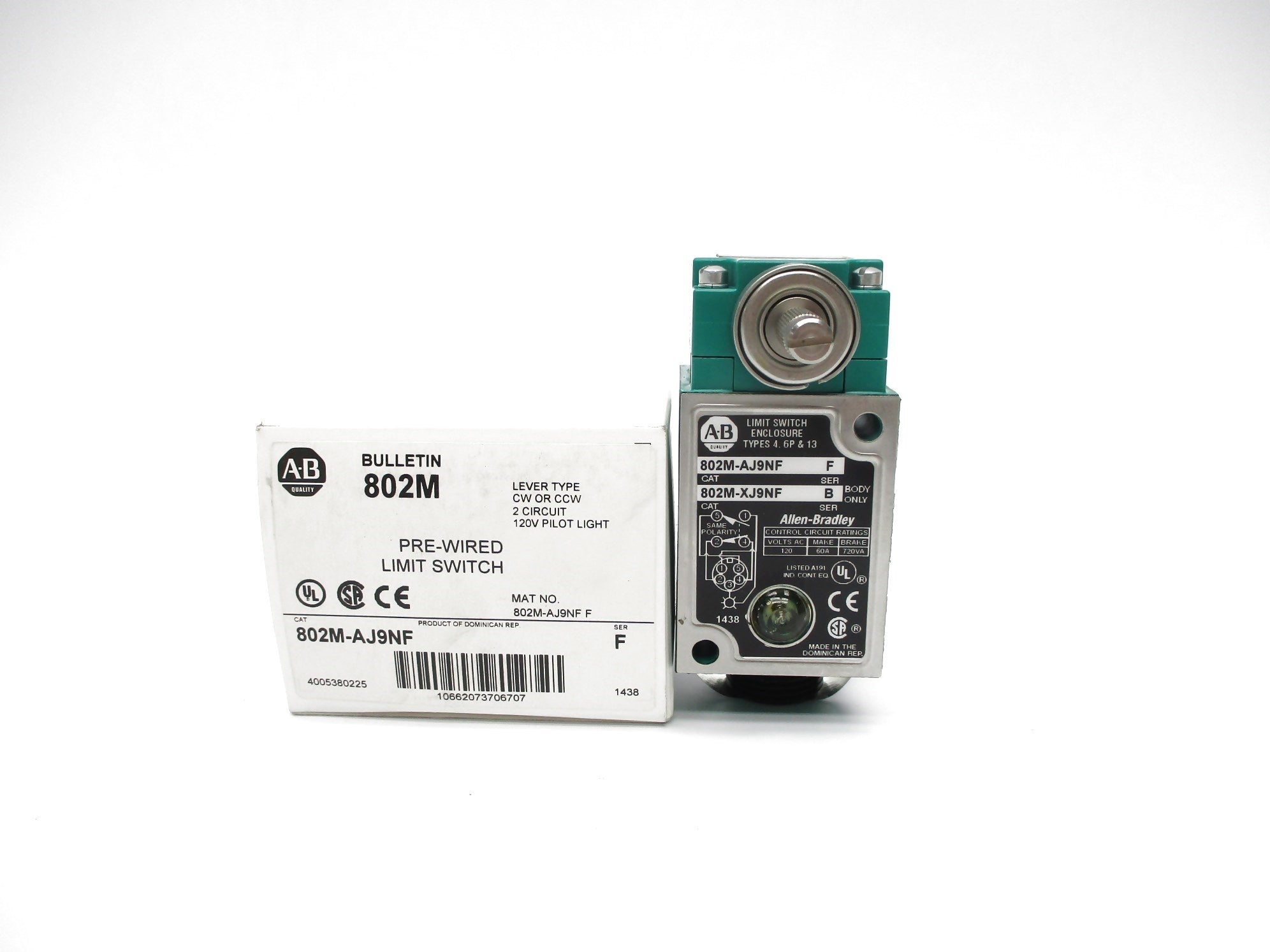 ALLEN BRADLEY 802M-AJ9NF SER. F (WH) NSMP