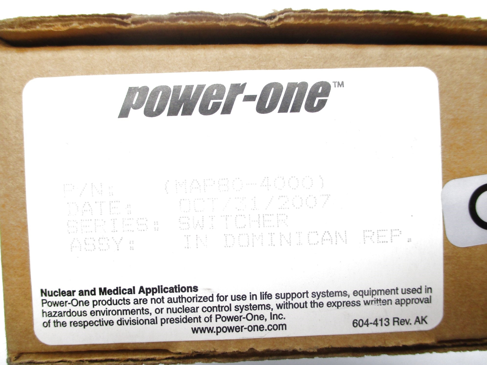 POWER-ONE MAP80-4000 NSMP