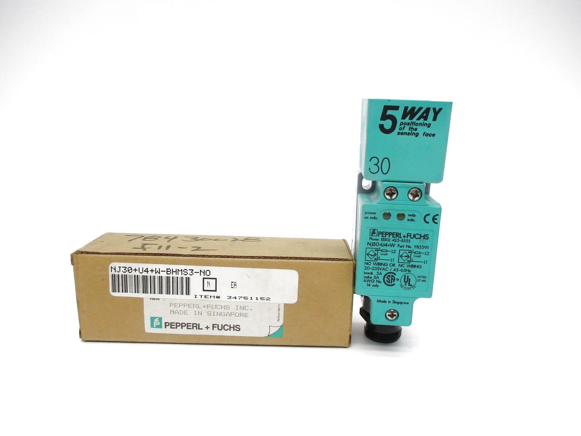 PEPPERL+FUCHS NJ30+U4+W-BHMS3-NO NSMP