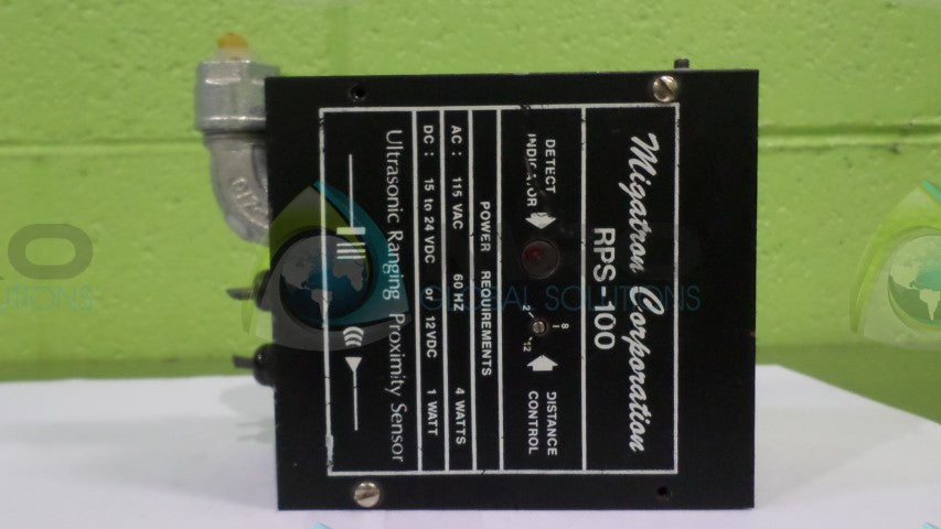 MIGATRON CORP. RPS-100 ULTRASONIC PROXIMITY SENSOR *USED*