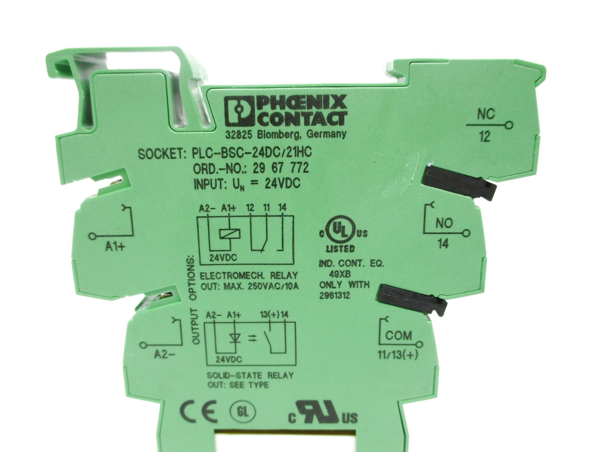 PHOENIX CONTACT PLC-BSC-24DC/21HC 2967772 24VDC NSNP