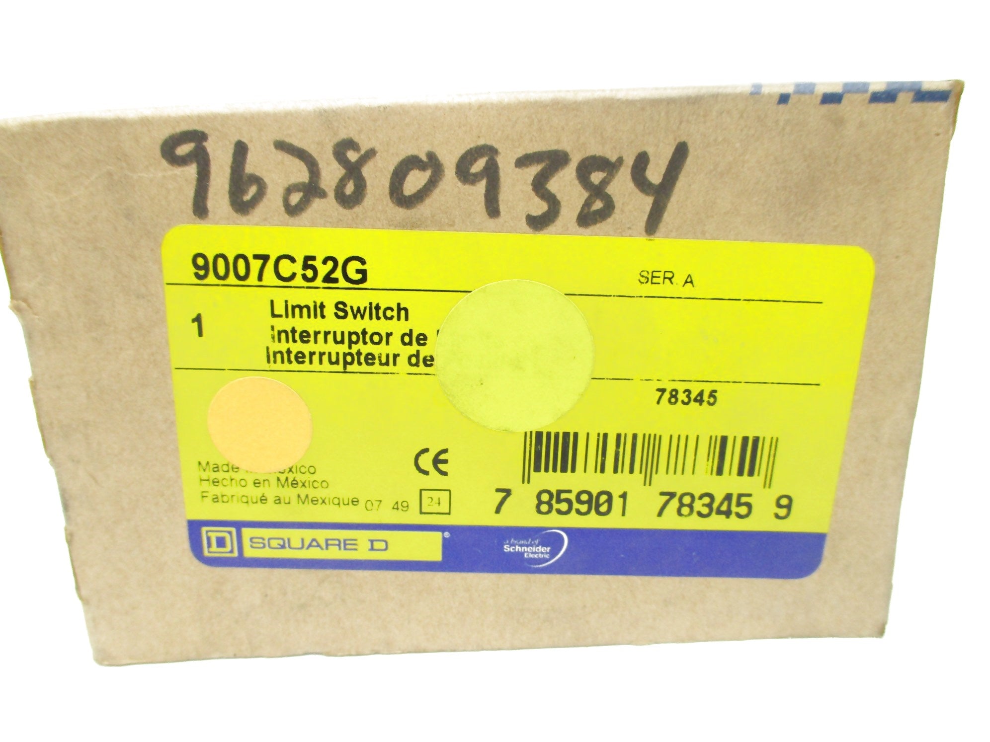 SQUARE D 9007C52G SER. A NSMP