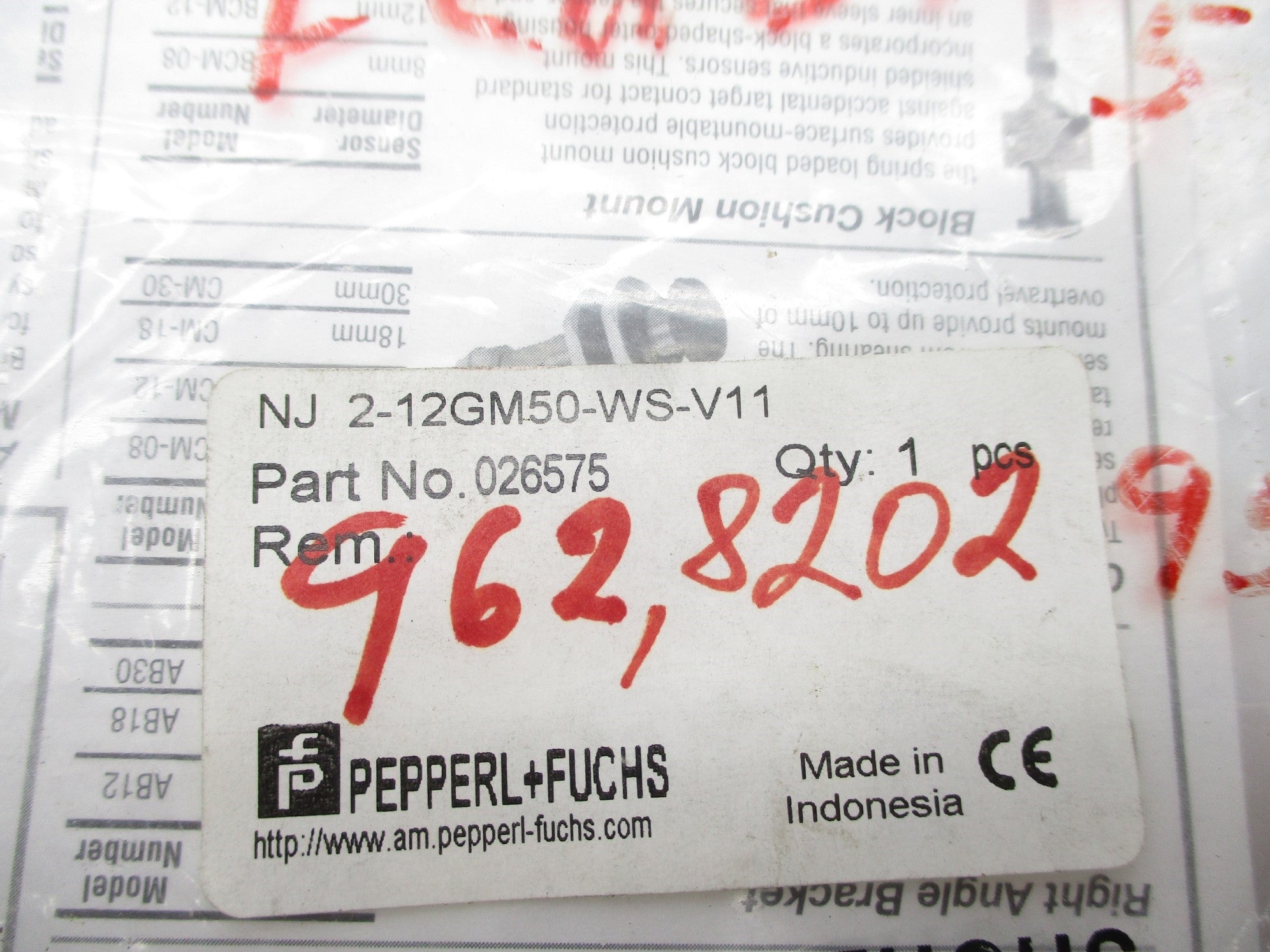 PEPPERL+FUCHS NJ2-12GM50-WS-V11 NSMP