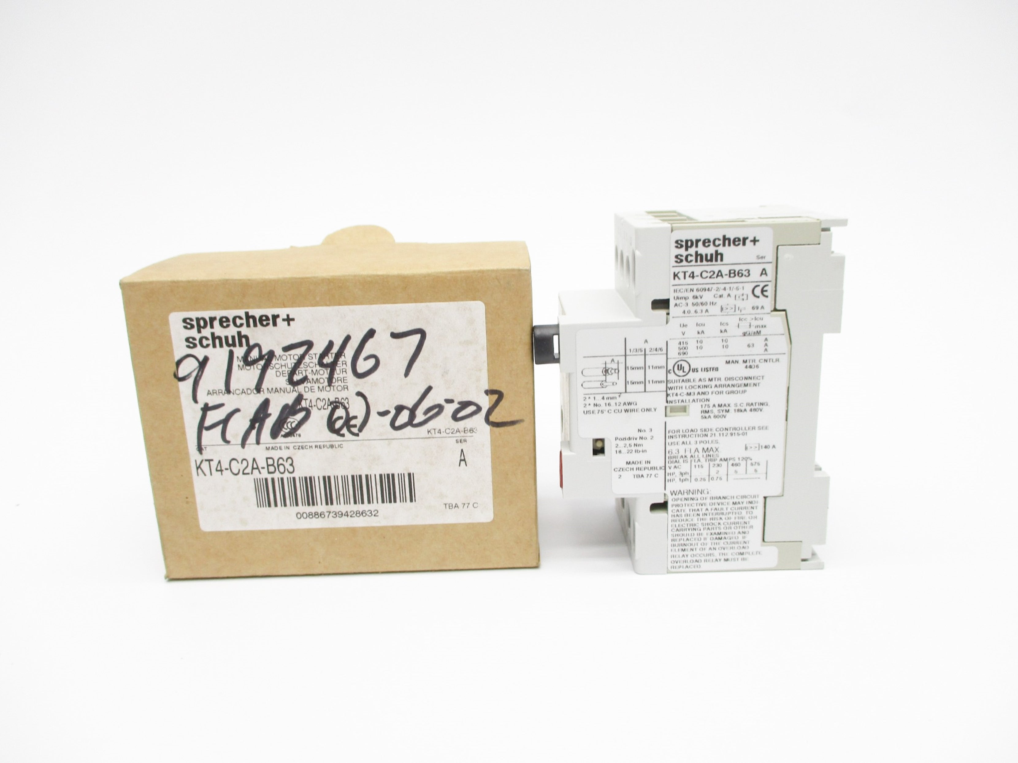 SPRECHER+SCHUH KT4-C2A-B63 SER. A NSMP