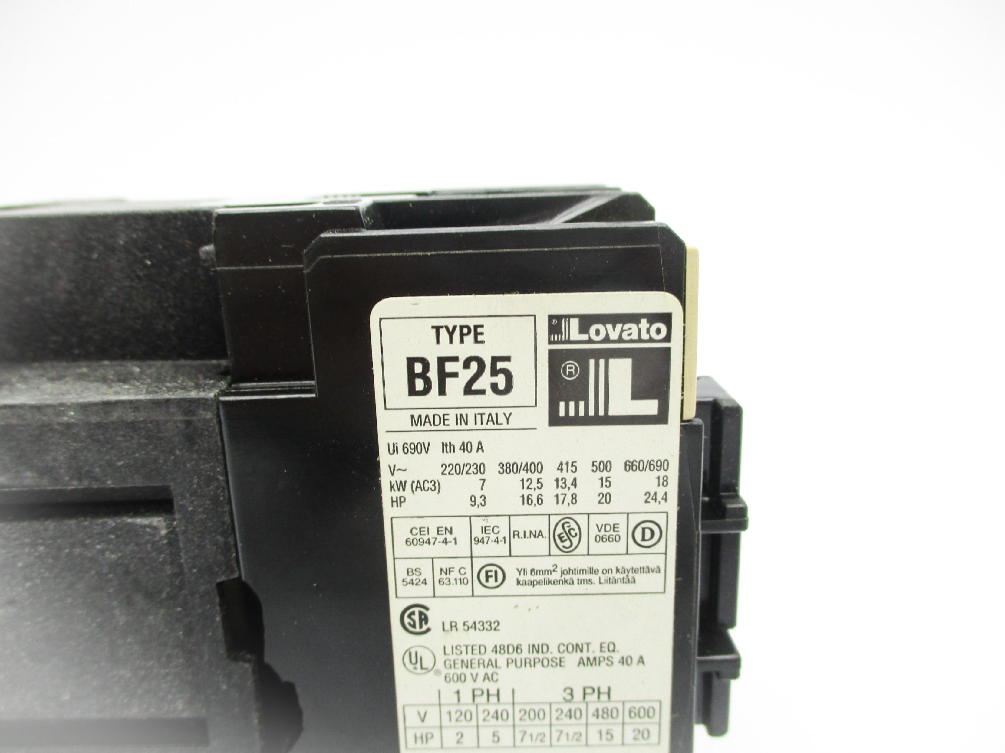 LOVATO BF25.10 24V NSNP