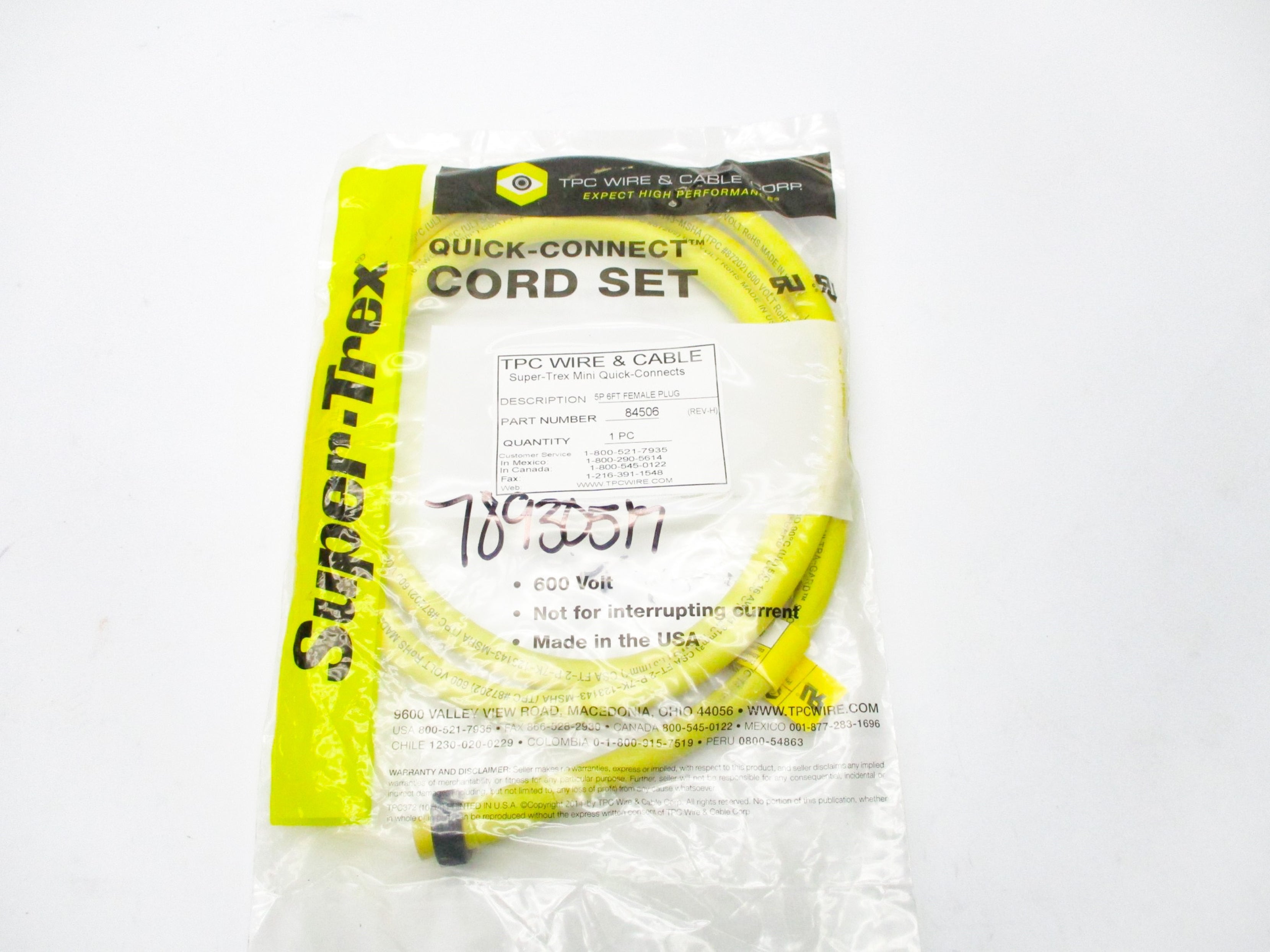 TPC WIRE & CABLE 84506 NSMP