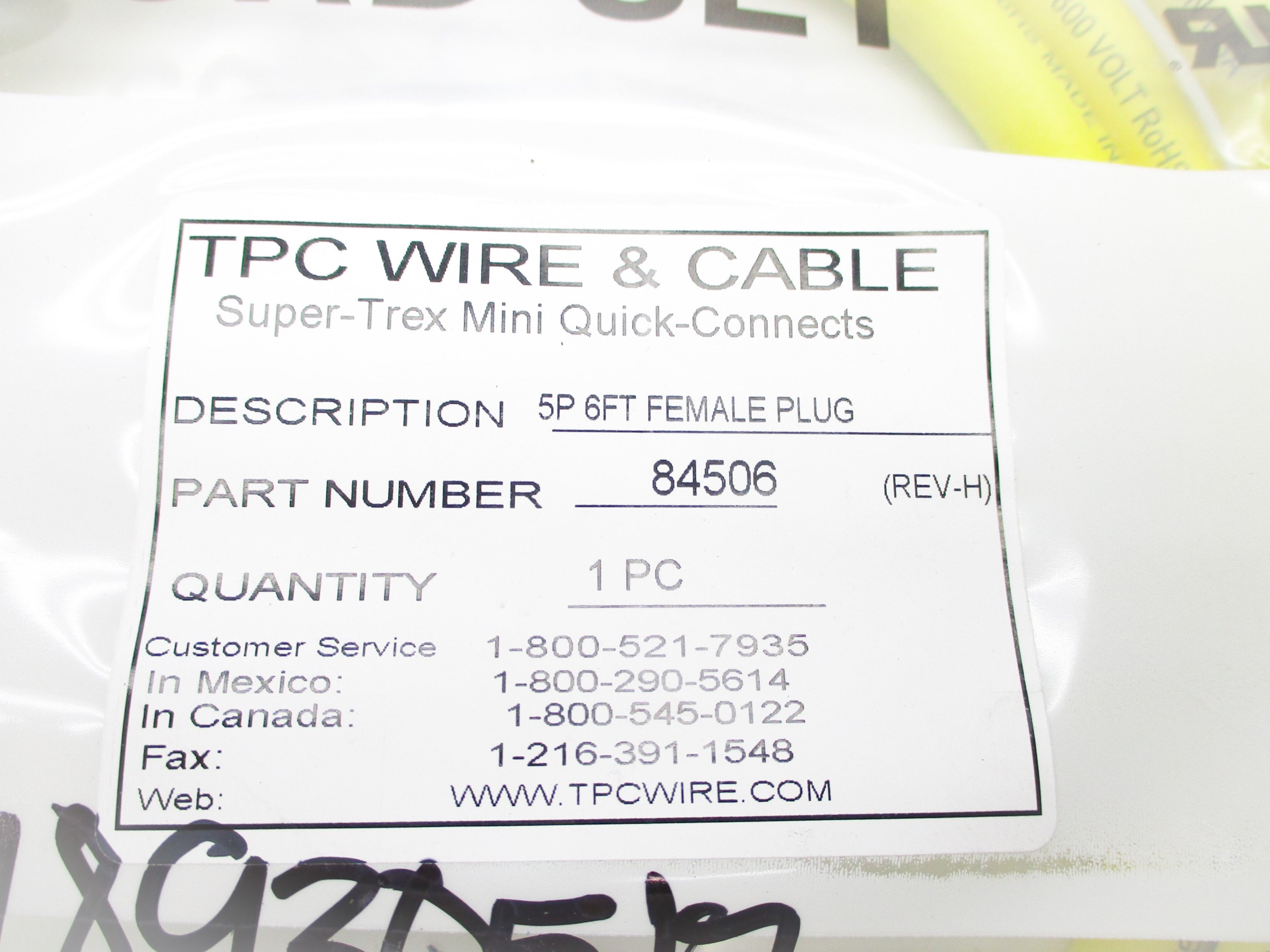 TPC WIRE & CABLE 84506 NSMP