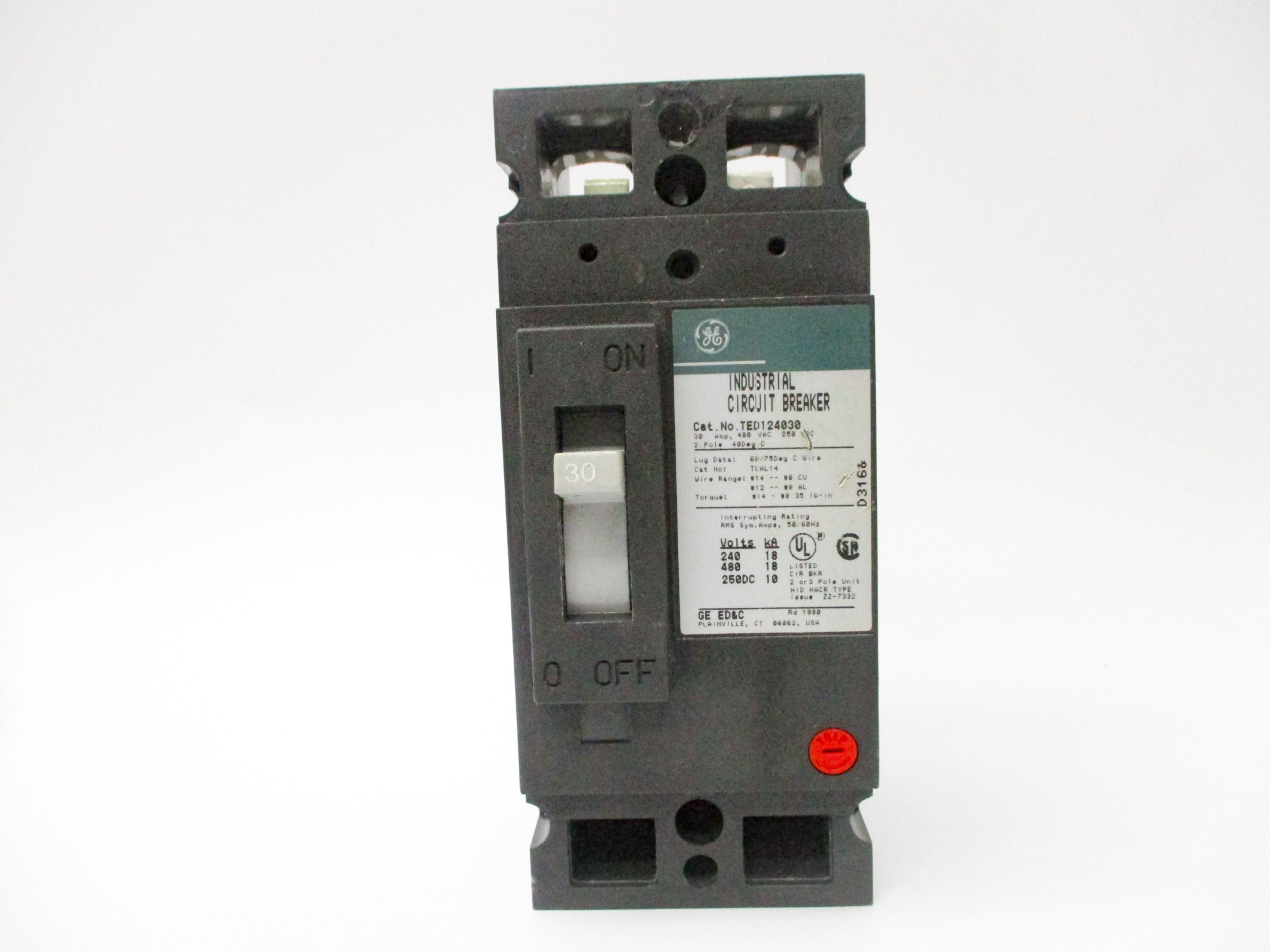 GENERAL ELECTRIC TED124030 480V 30A NSNP