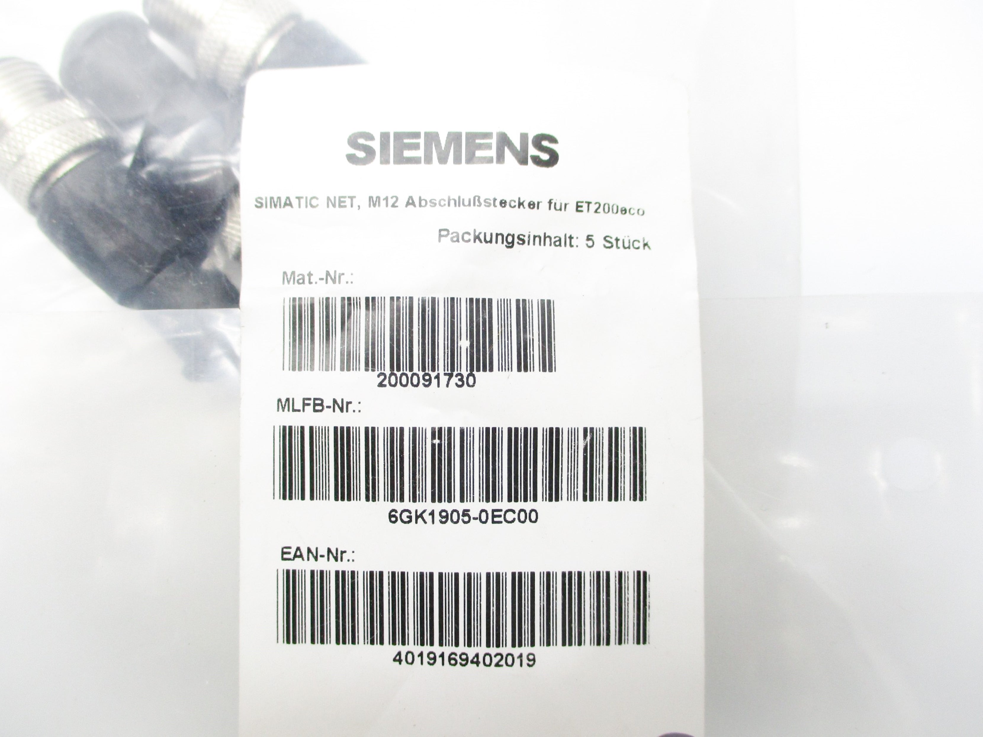 SIEMENS 6GK1905-0EC00 (PKG OF 5) NSMP