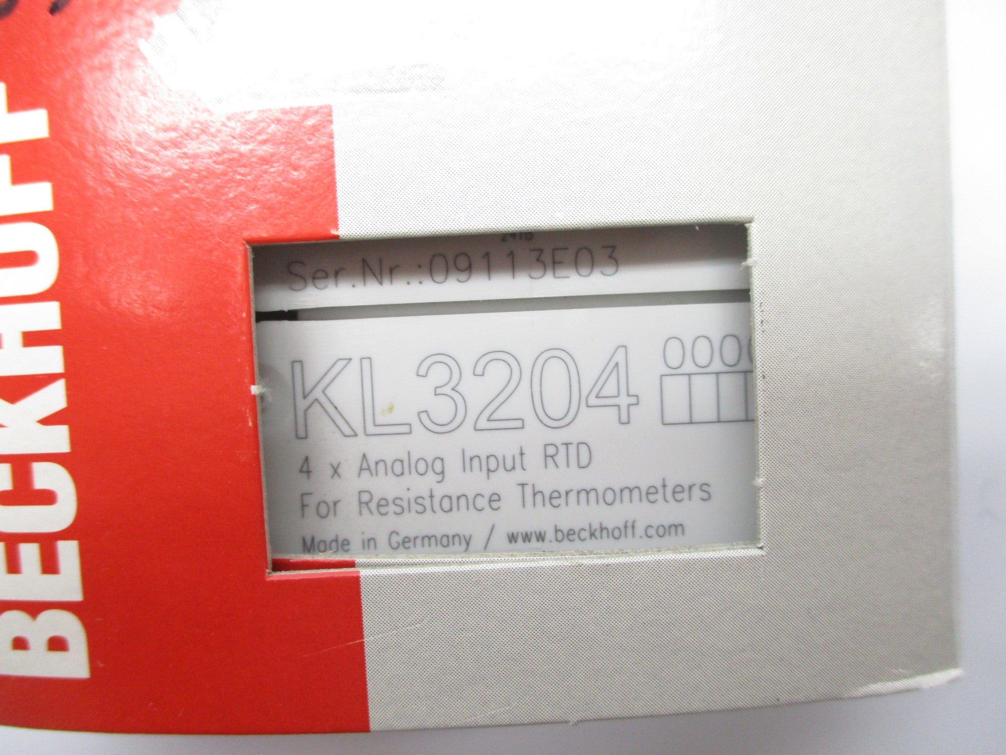BECKHOFF KL3204 NSMP