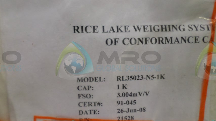 RICE LAKE SYSTEMS RL35023-N5-1K CELL LOAD *NEW IN BOX*